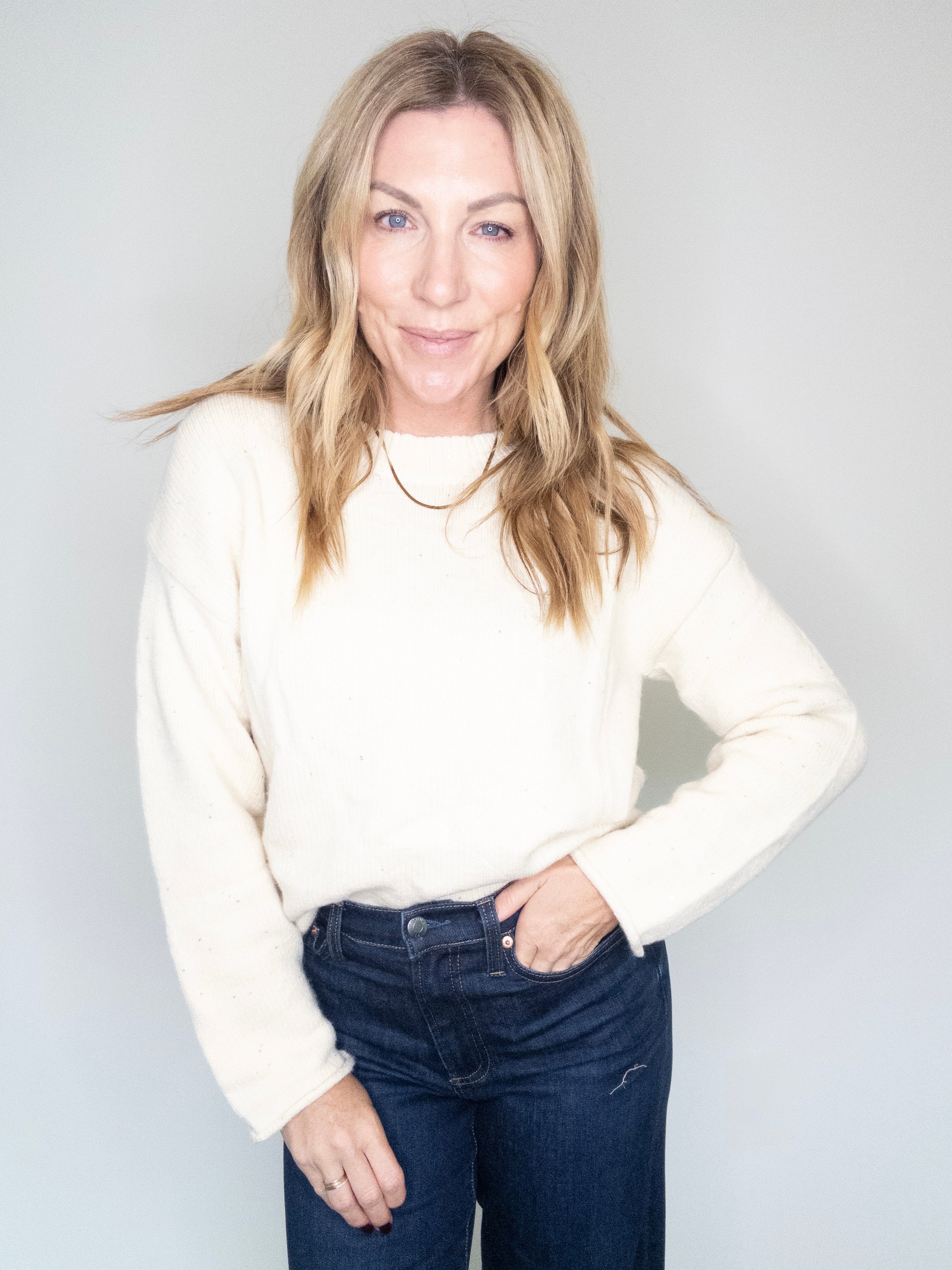 Barely There Sparkle Sweater