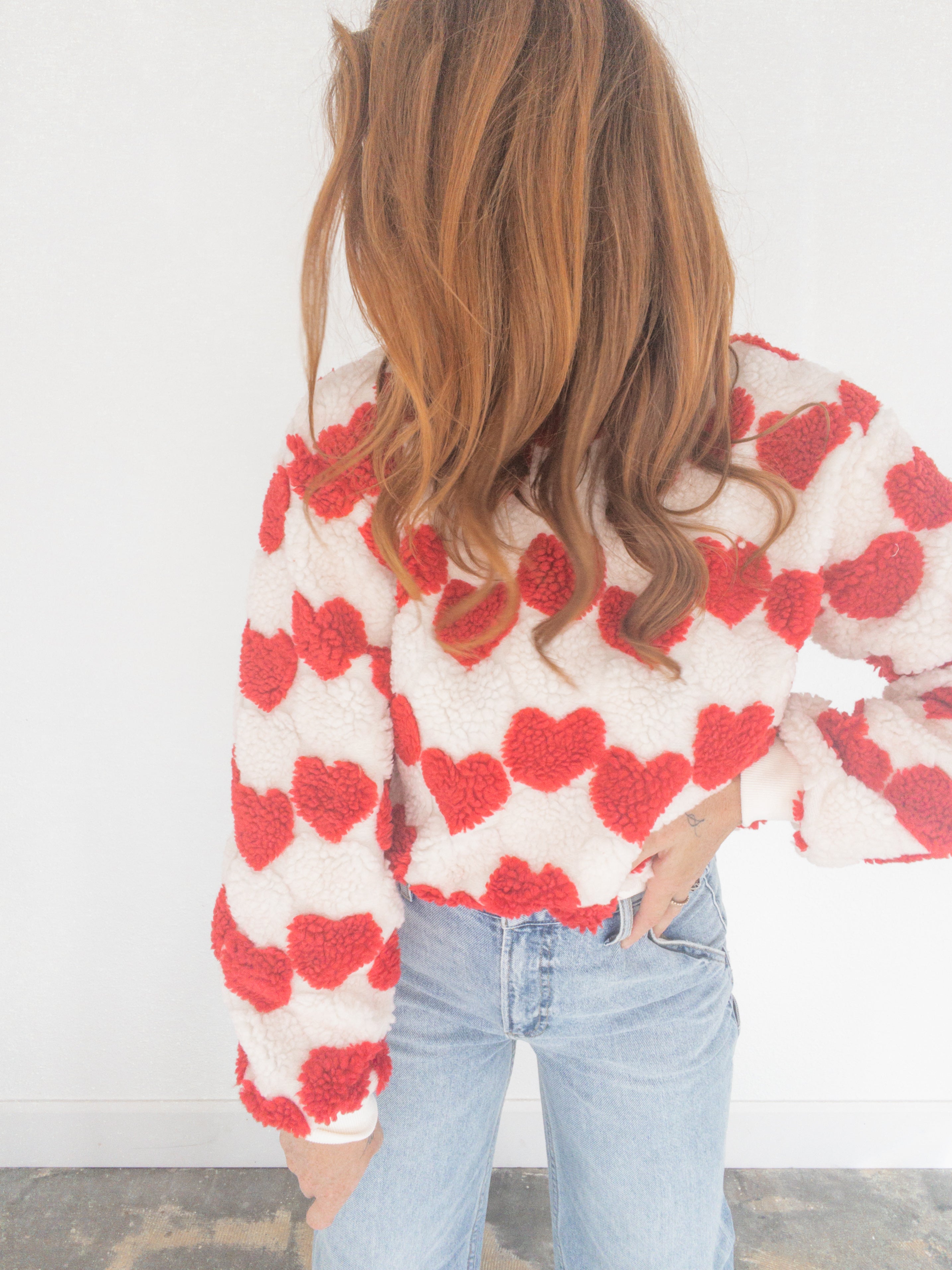 Heart On My Sleeve Fleece Sweater