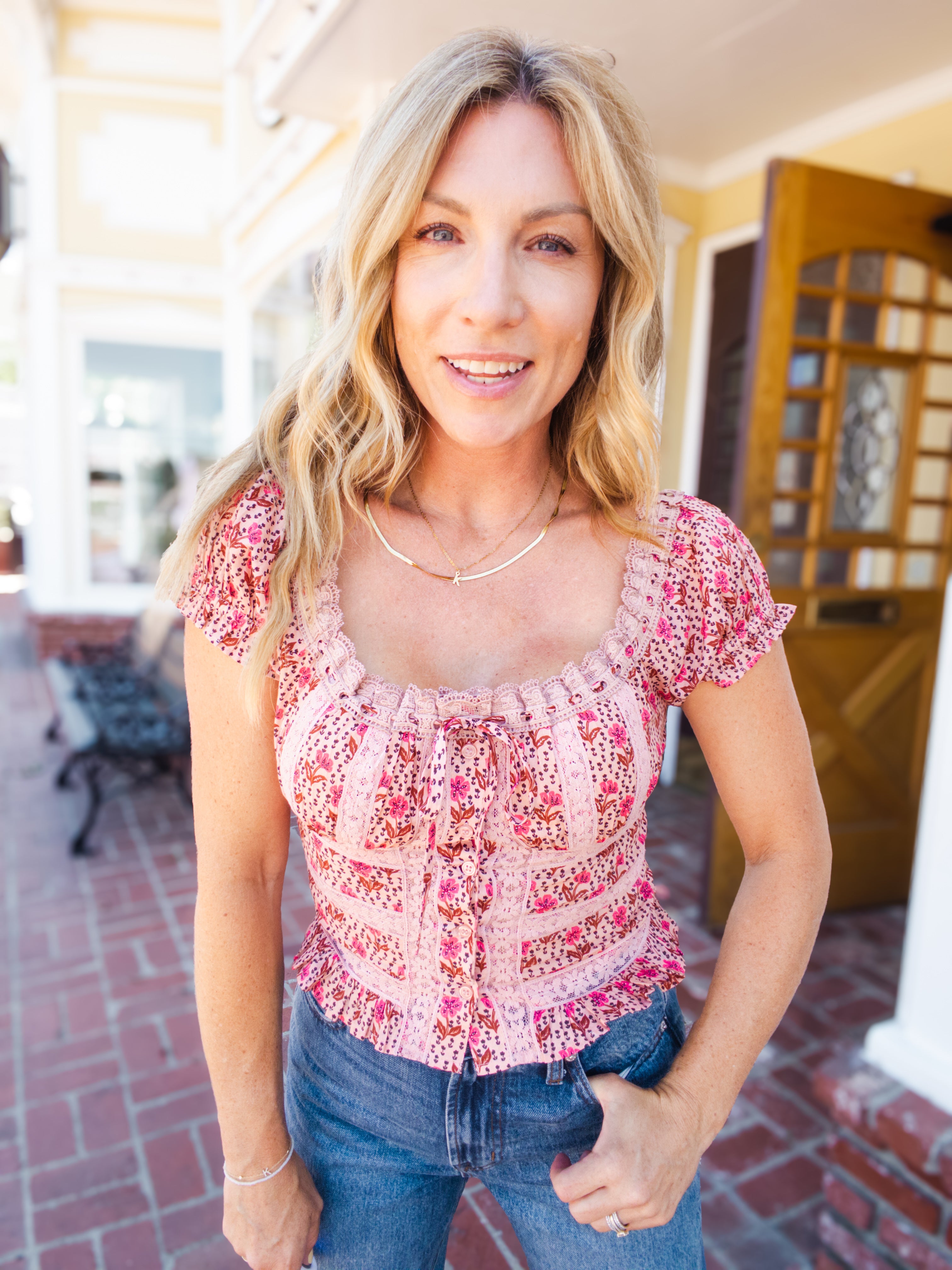Lynn Ditsy Floral Top