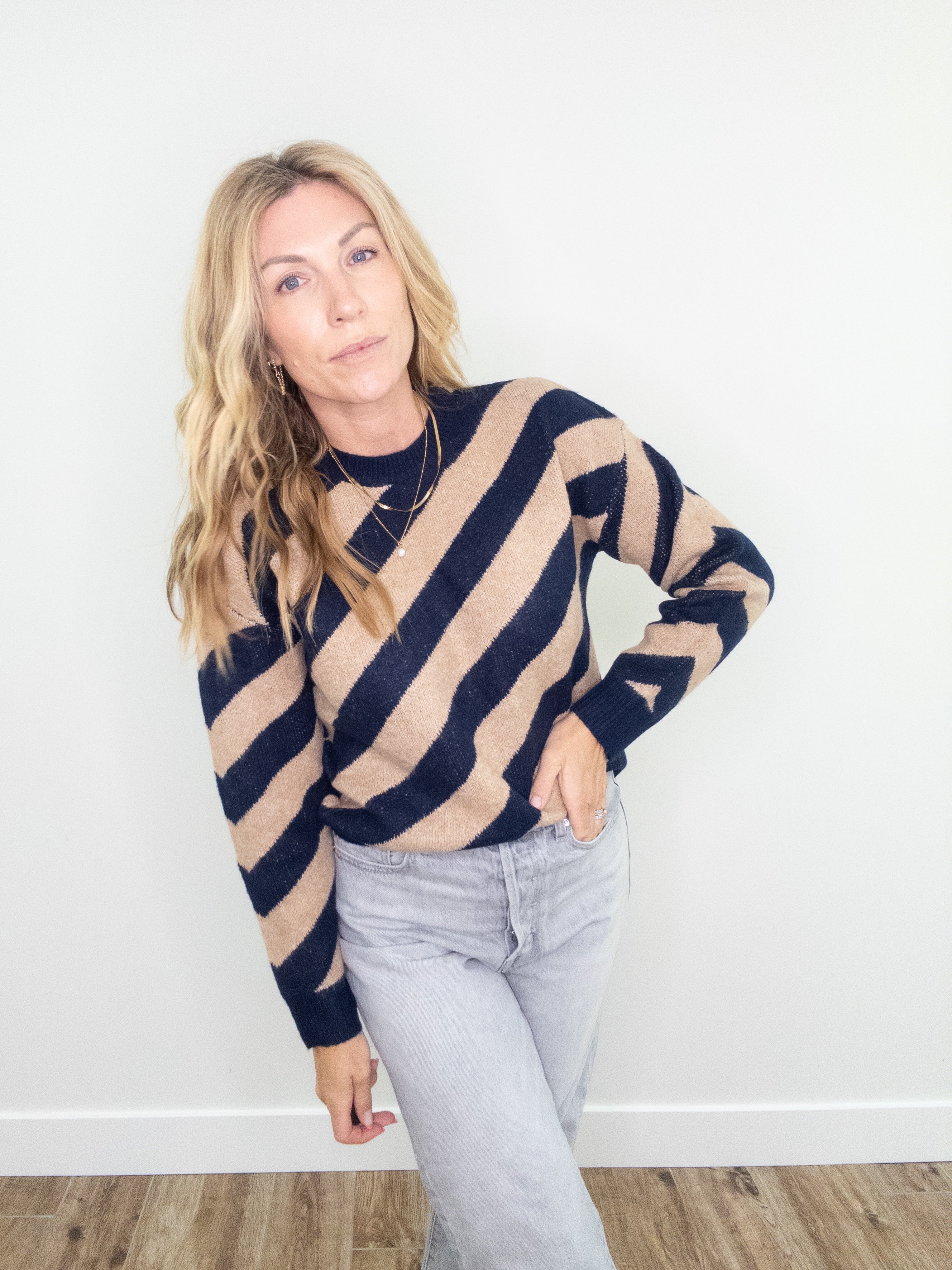 Diagonally Diana Sweater