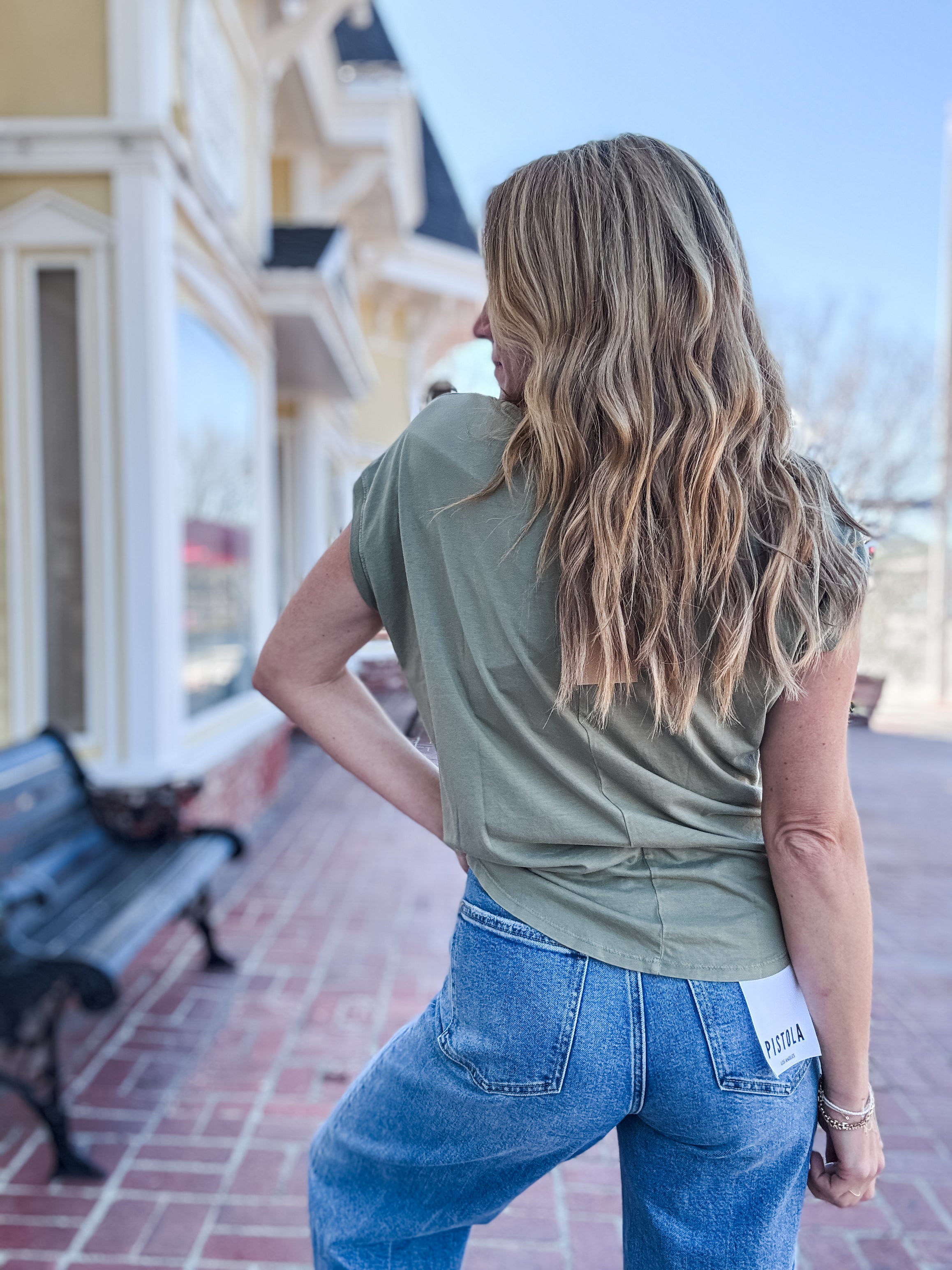 Project Social T Delphina Scoop Neck Tee