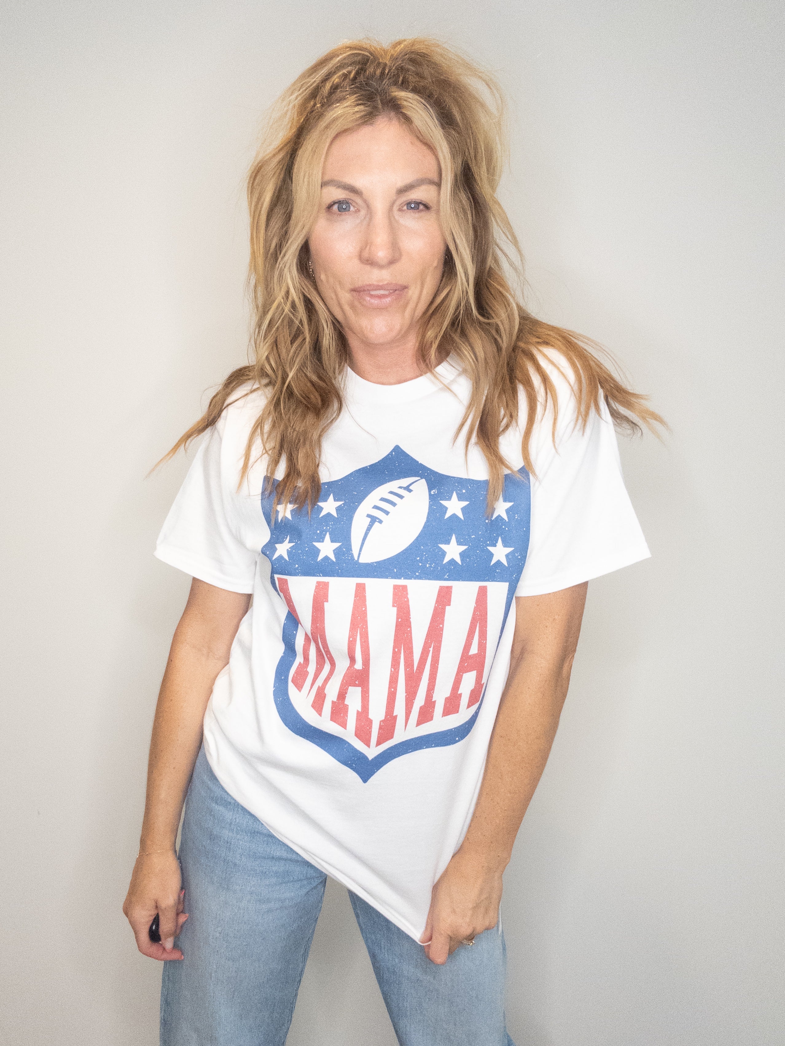 Football Mama Oversized Tee