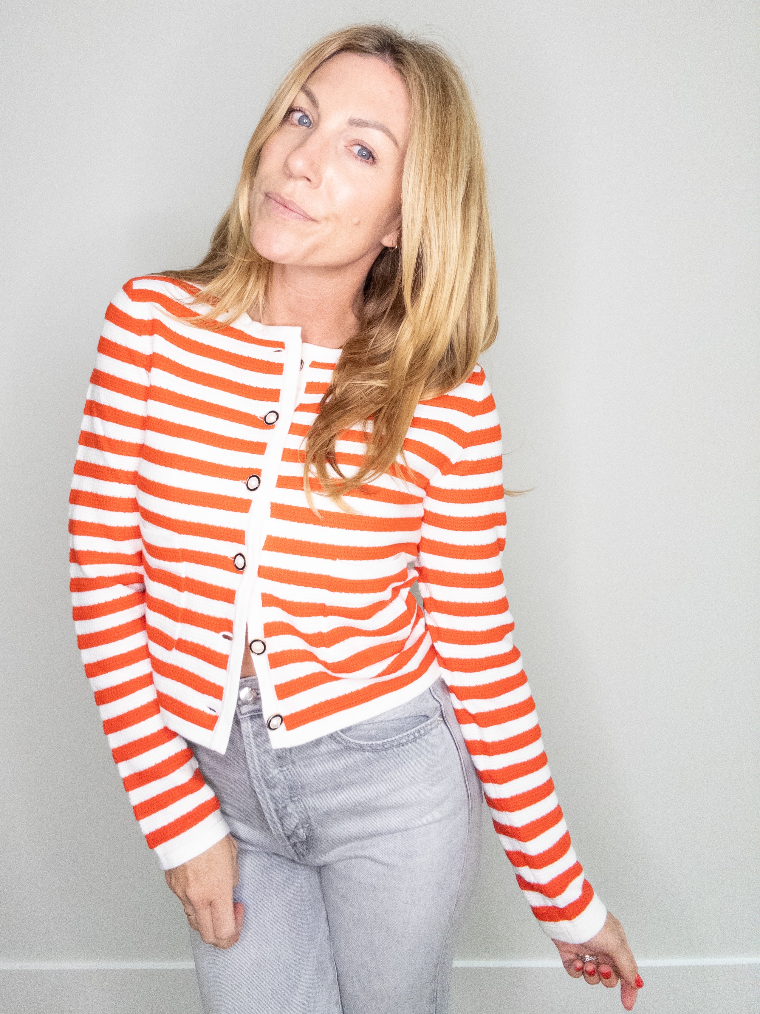 Windsor Striped Cardigan