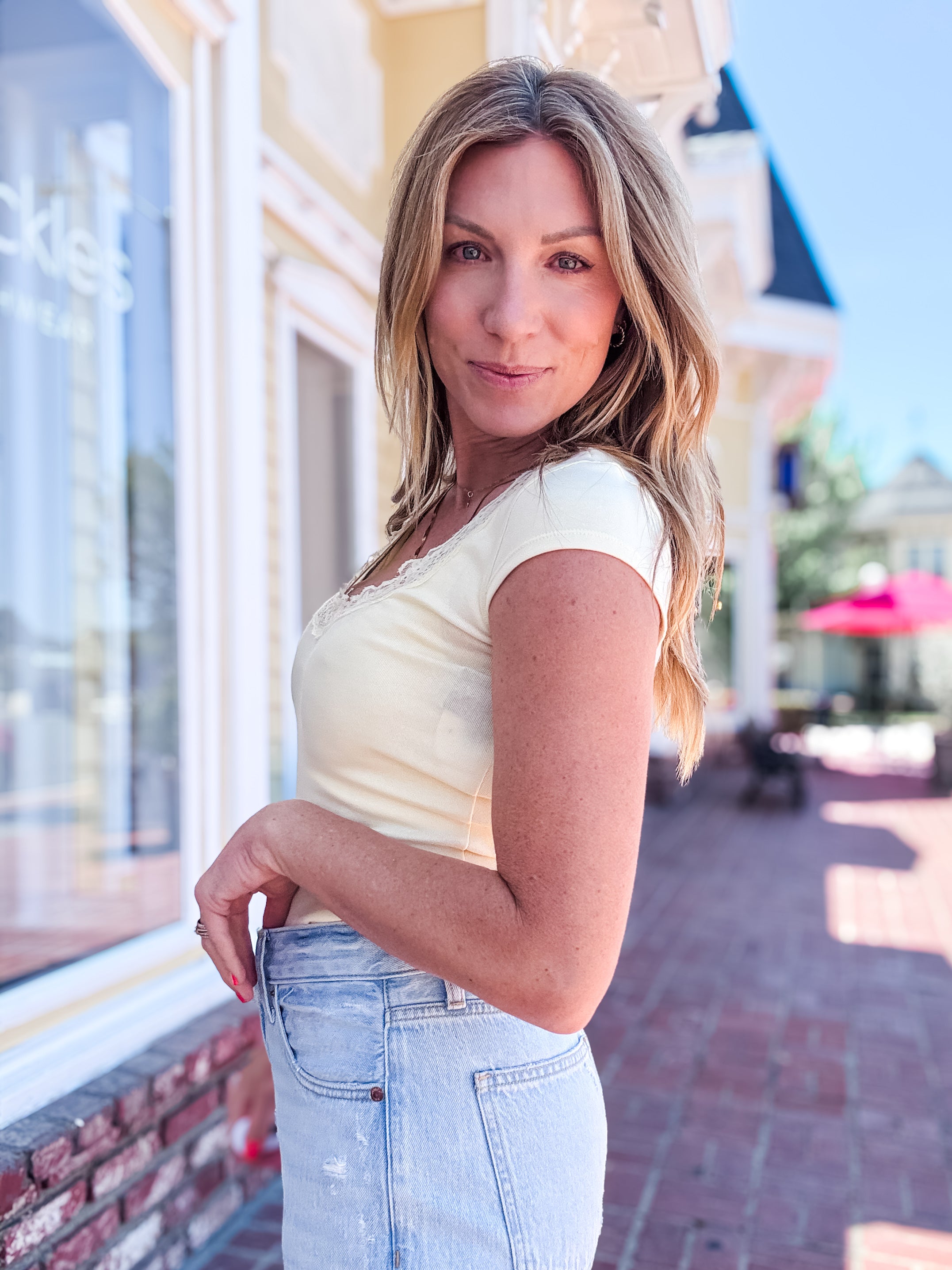 Paige Cap Sleeve Top