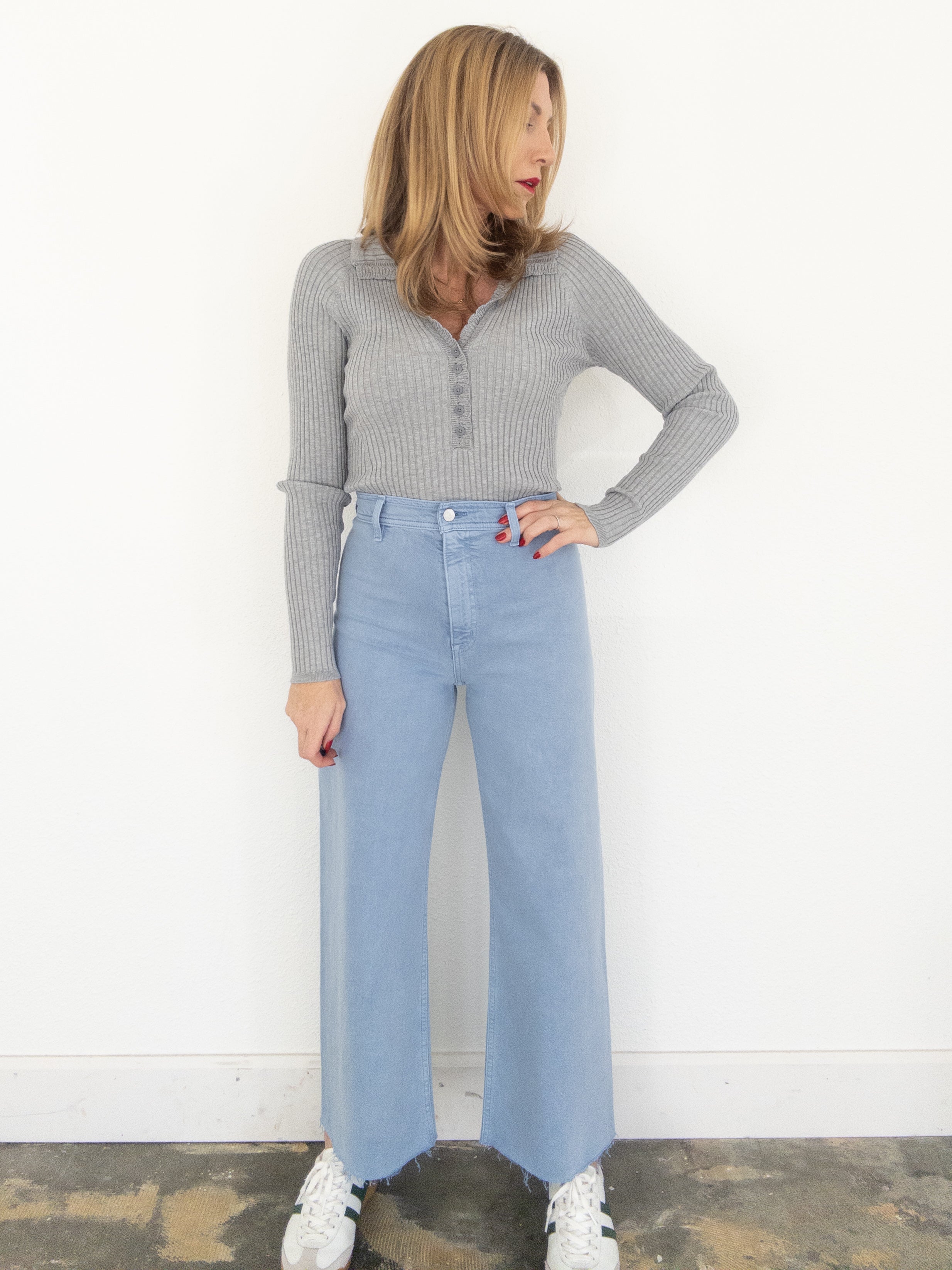 Pistola Penny High Rise Wide Leg Crop