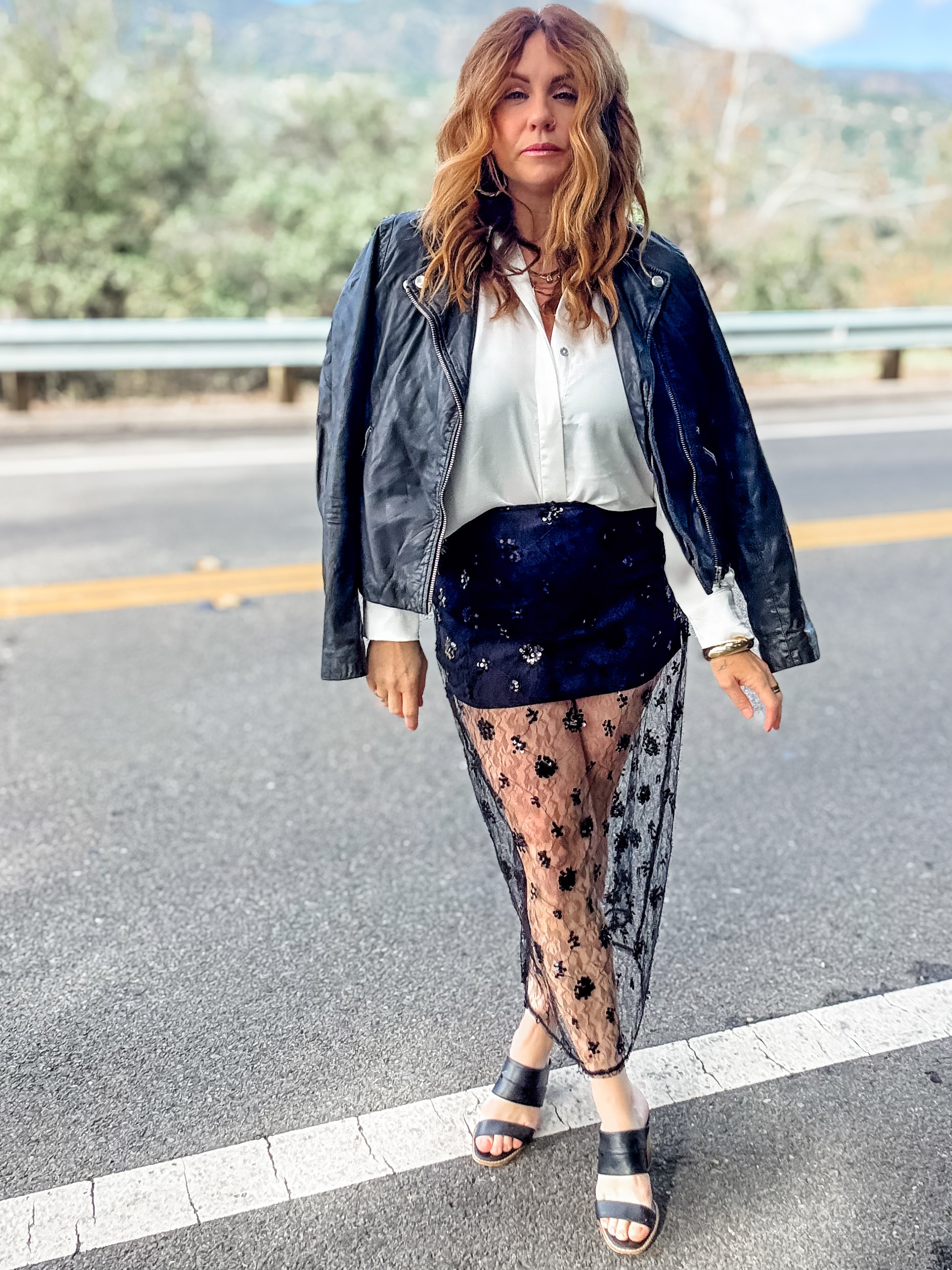 Dance Til Dawn Sequence Skirt