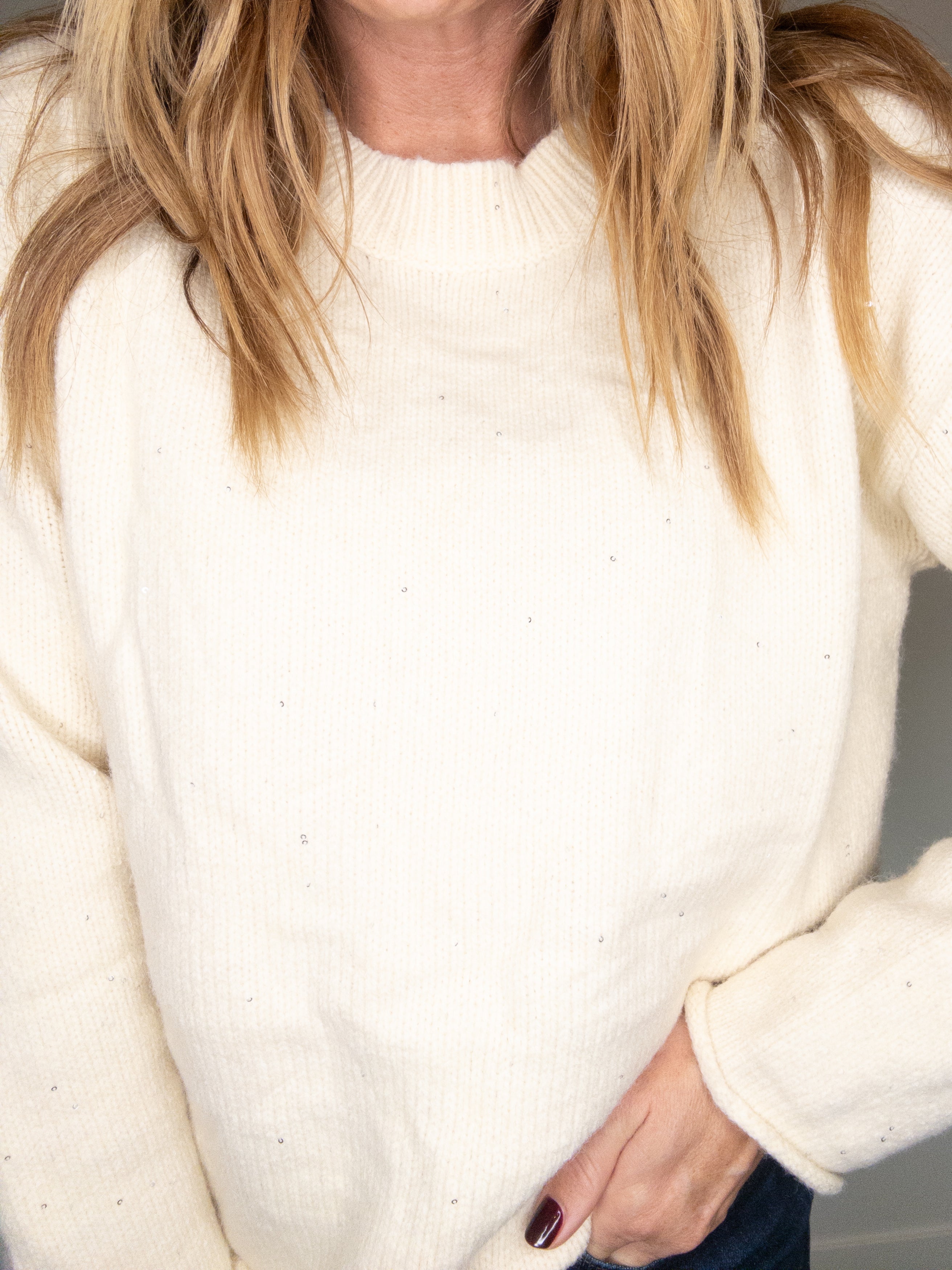 Barely There Sparkle Sweater