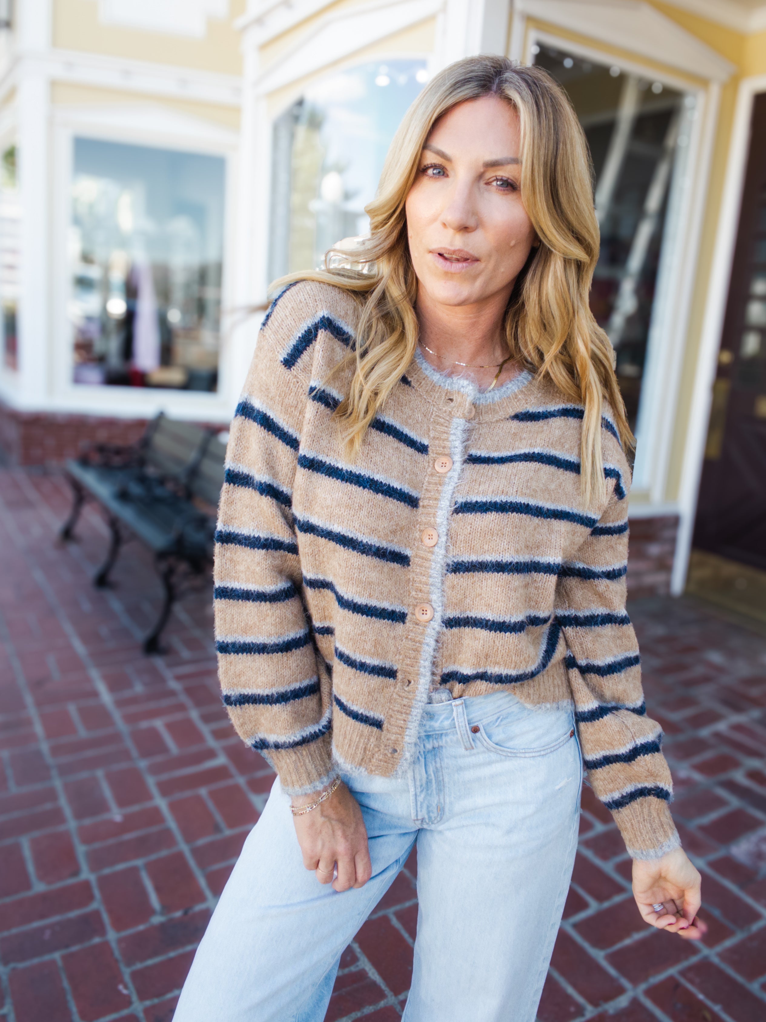 The Hudson Striped Cardigan