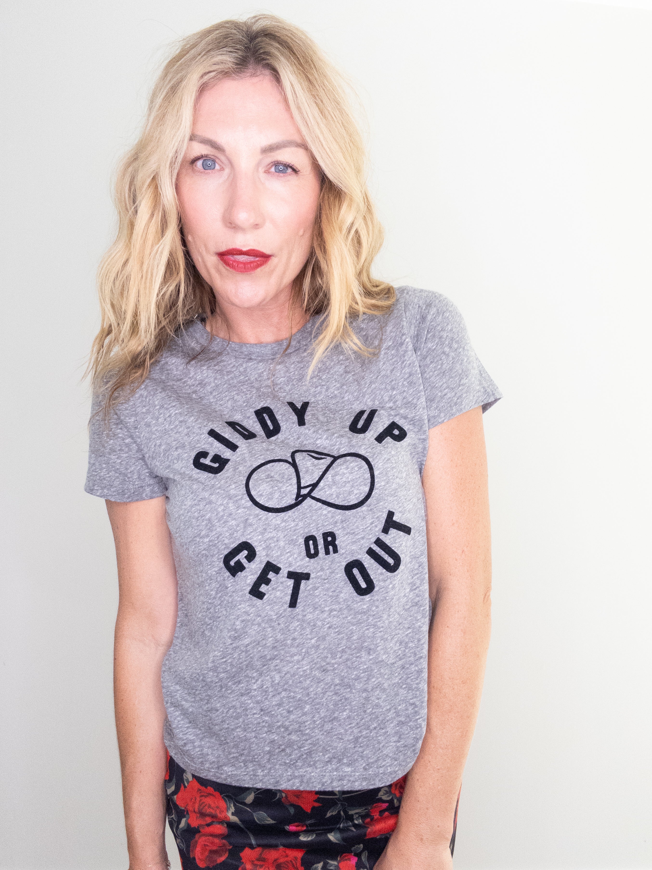 Project Social T Giddy Up or Get Out Baby Tee