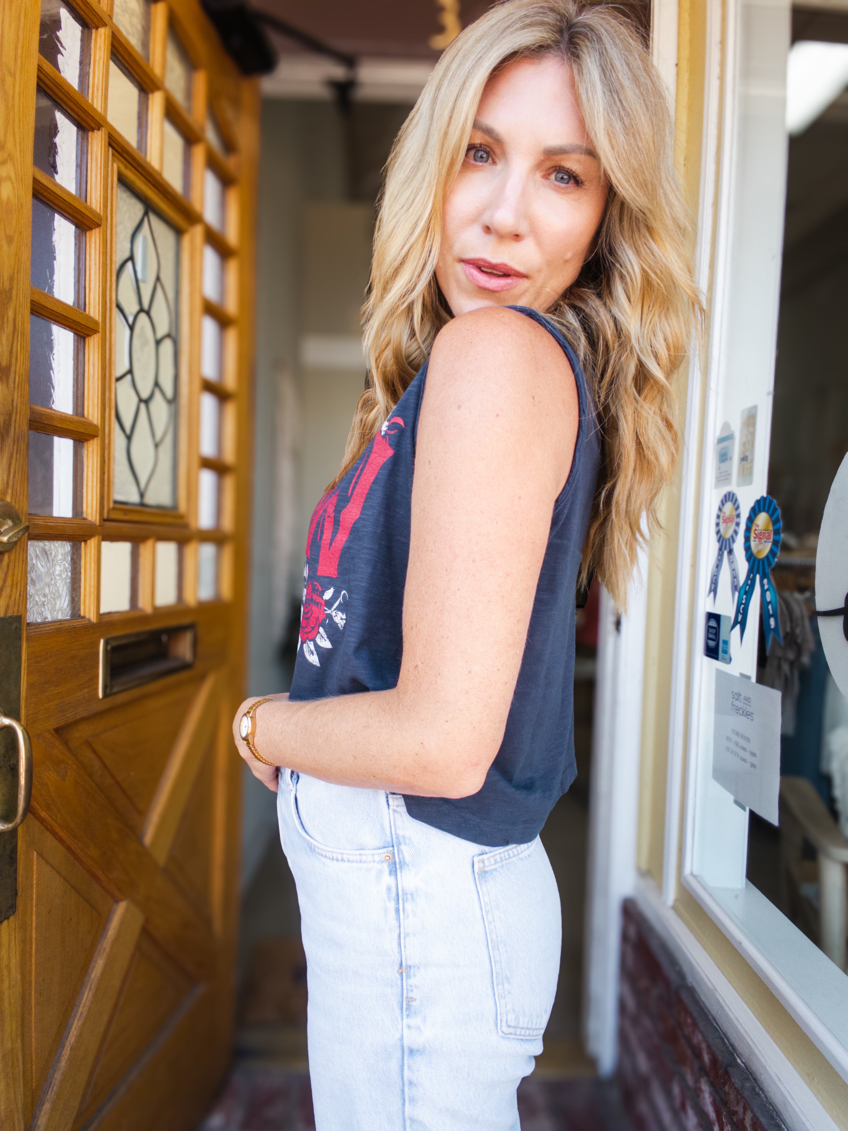 Outlaw Roses Muscle Tank