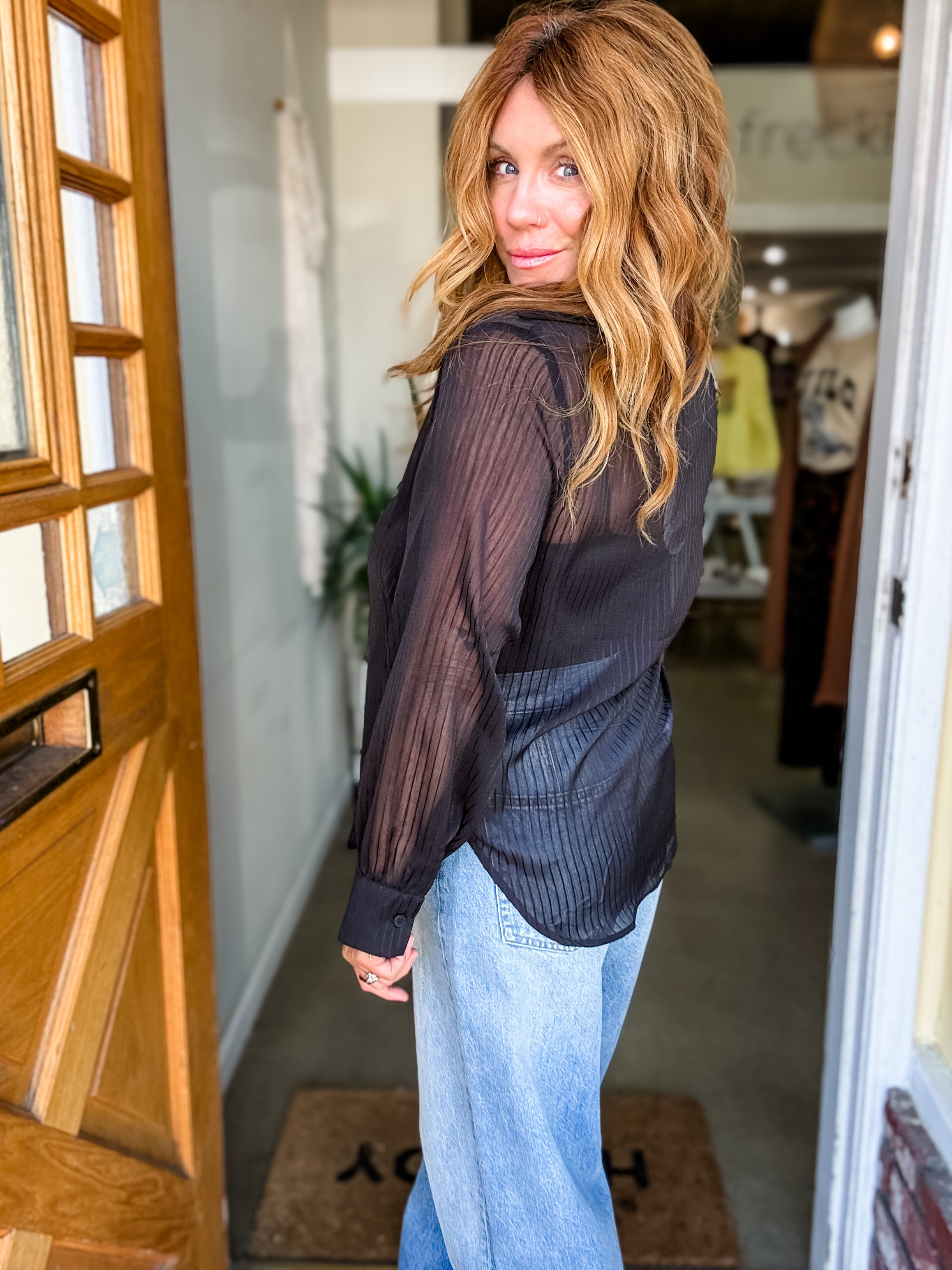 Jackie Sheer Blouse