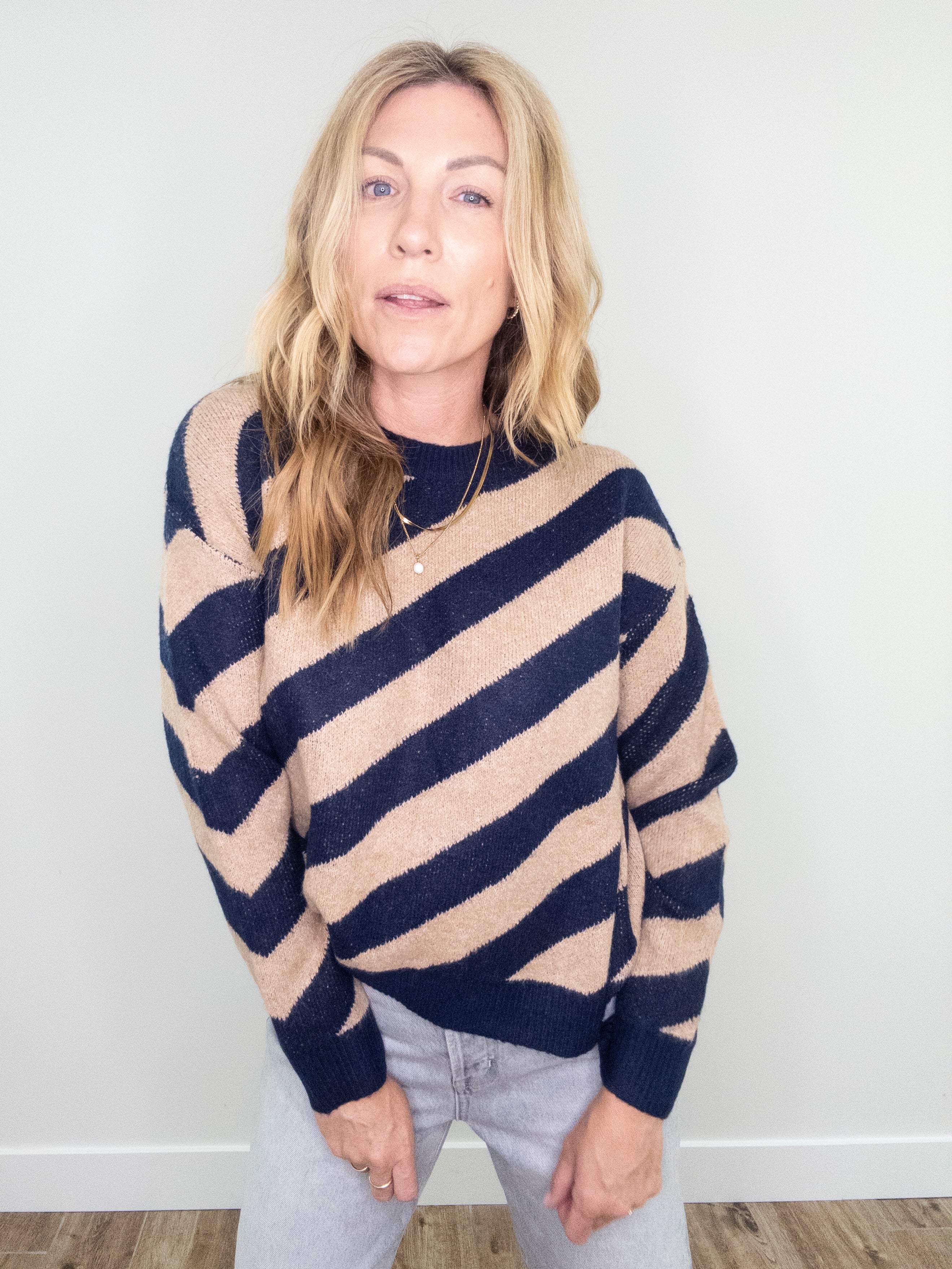 Diagonally Diana Sweater