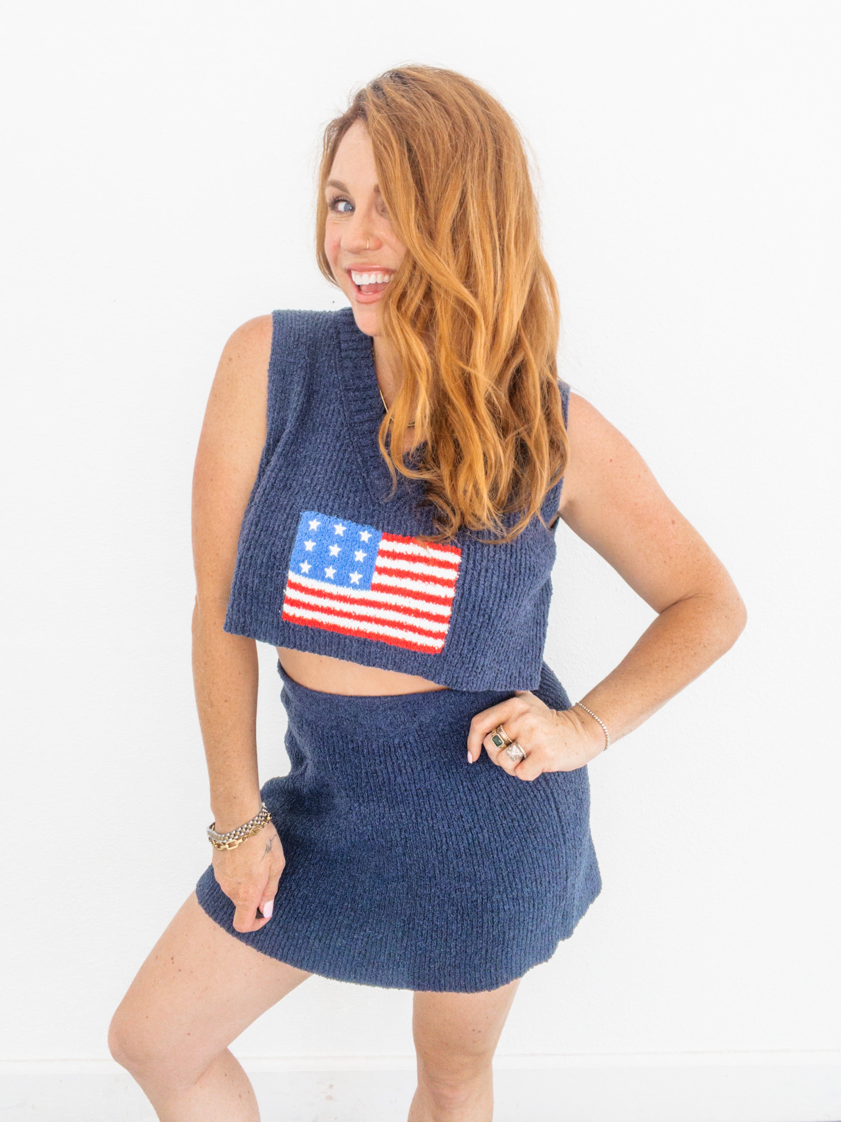 Born In The USA Sweater Skirt