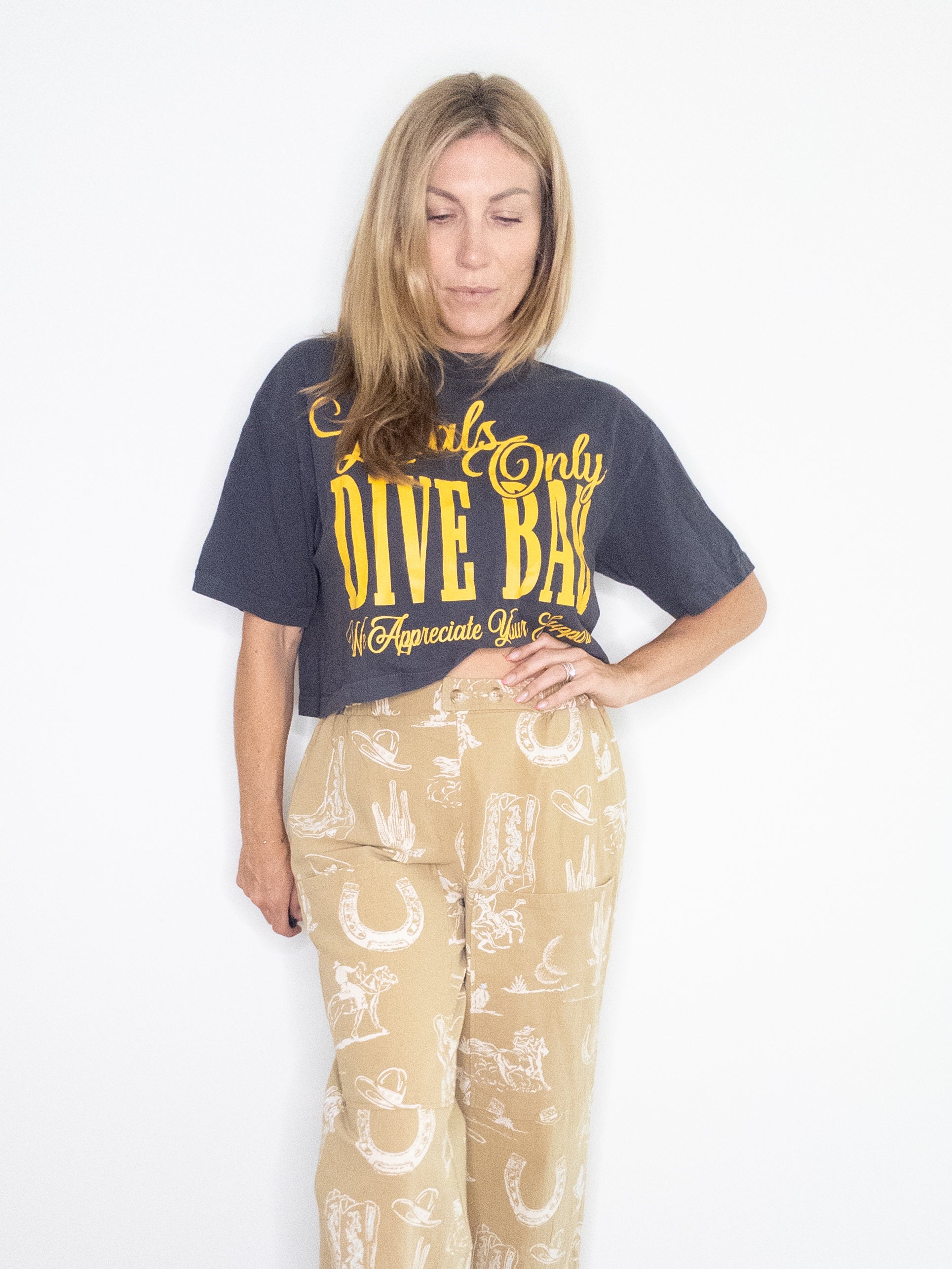 Get Rowdy Western Motif Pants