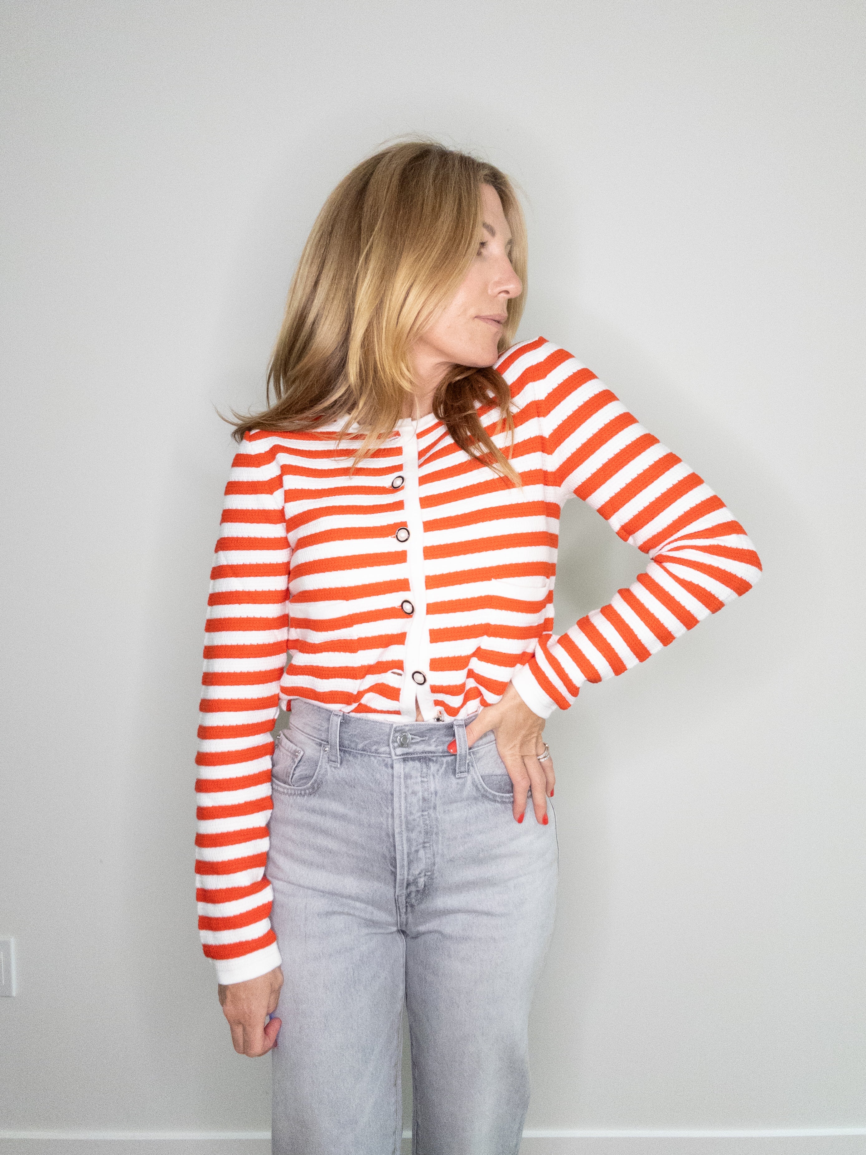 Windsor Striped Cardigan