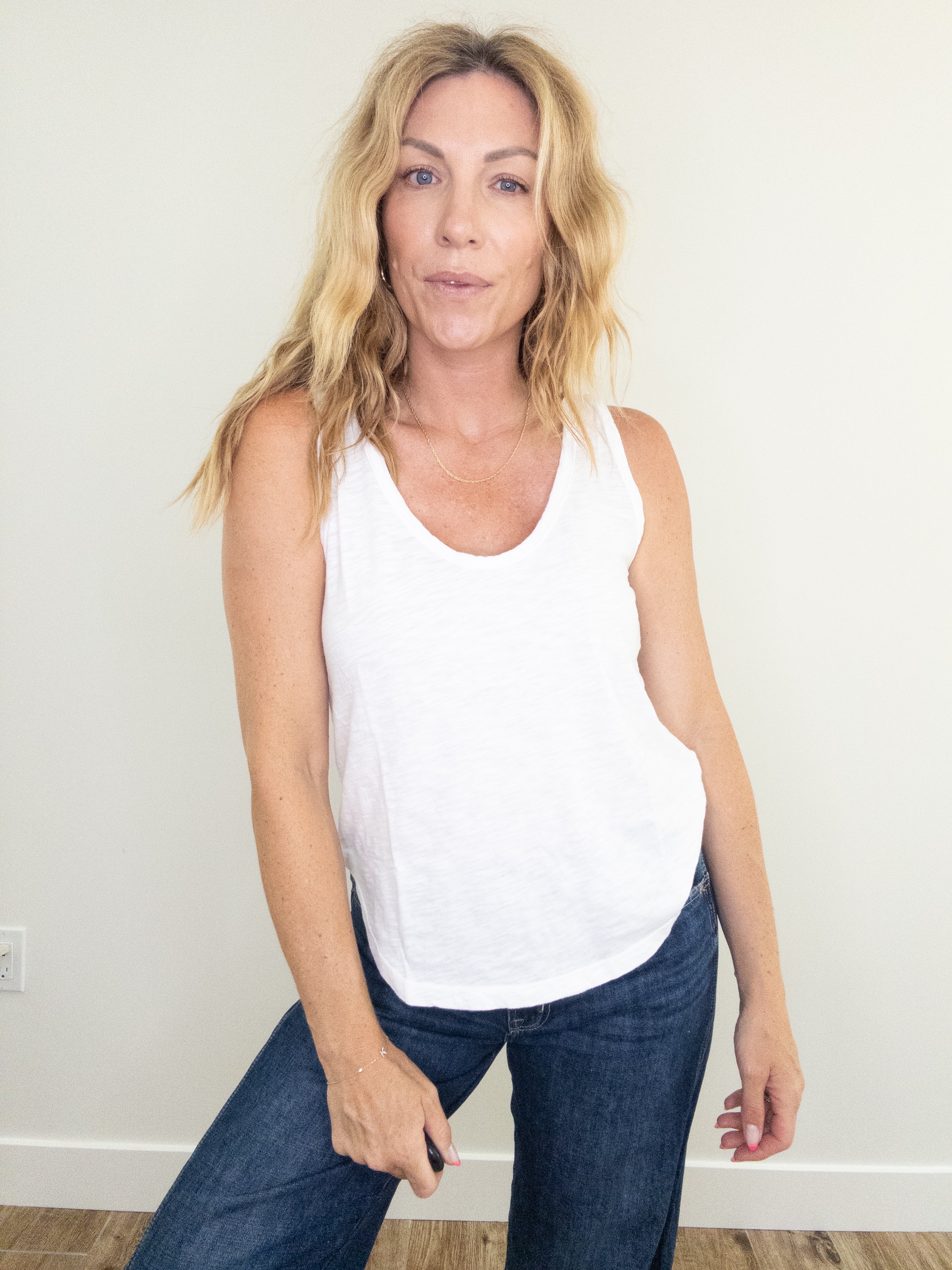 Project Social T Naz Scoop Neck Slub Tank