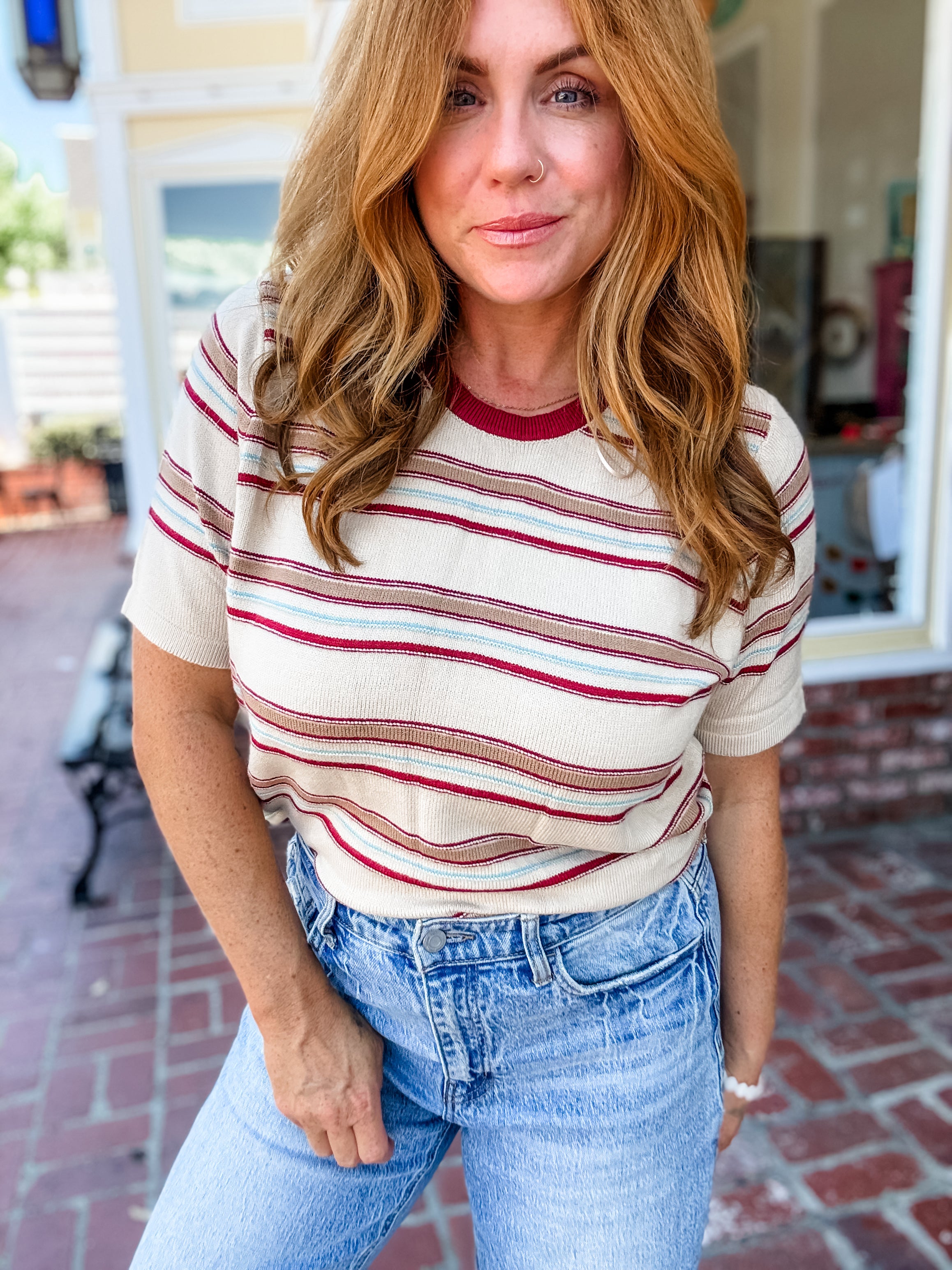 70's Retro Striped Tee