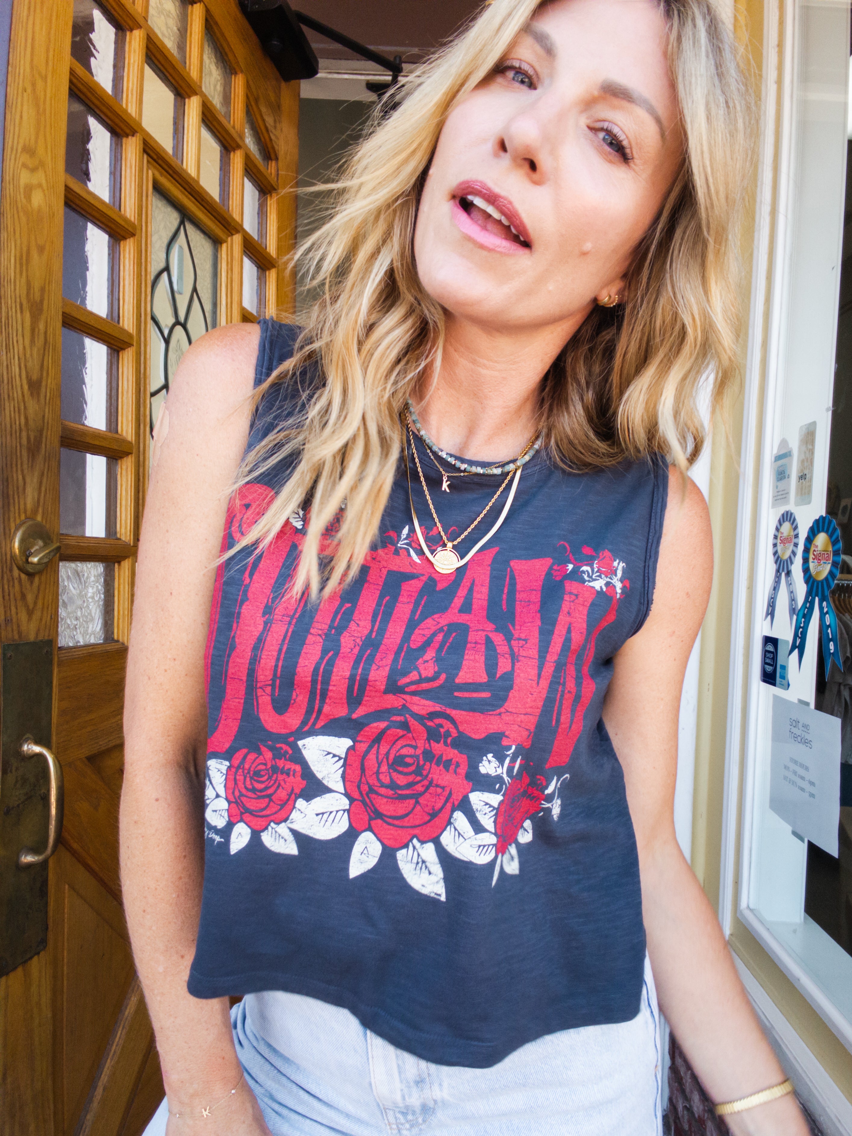 Outlaw Roses Muscle Tank