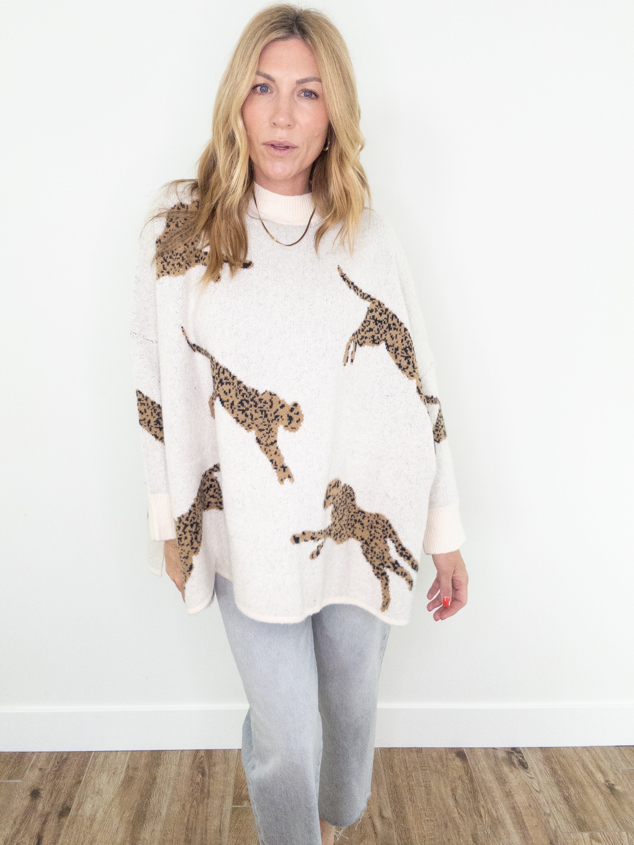 Haute Spots Cheetah Sweater