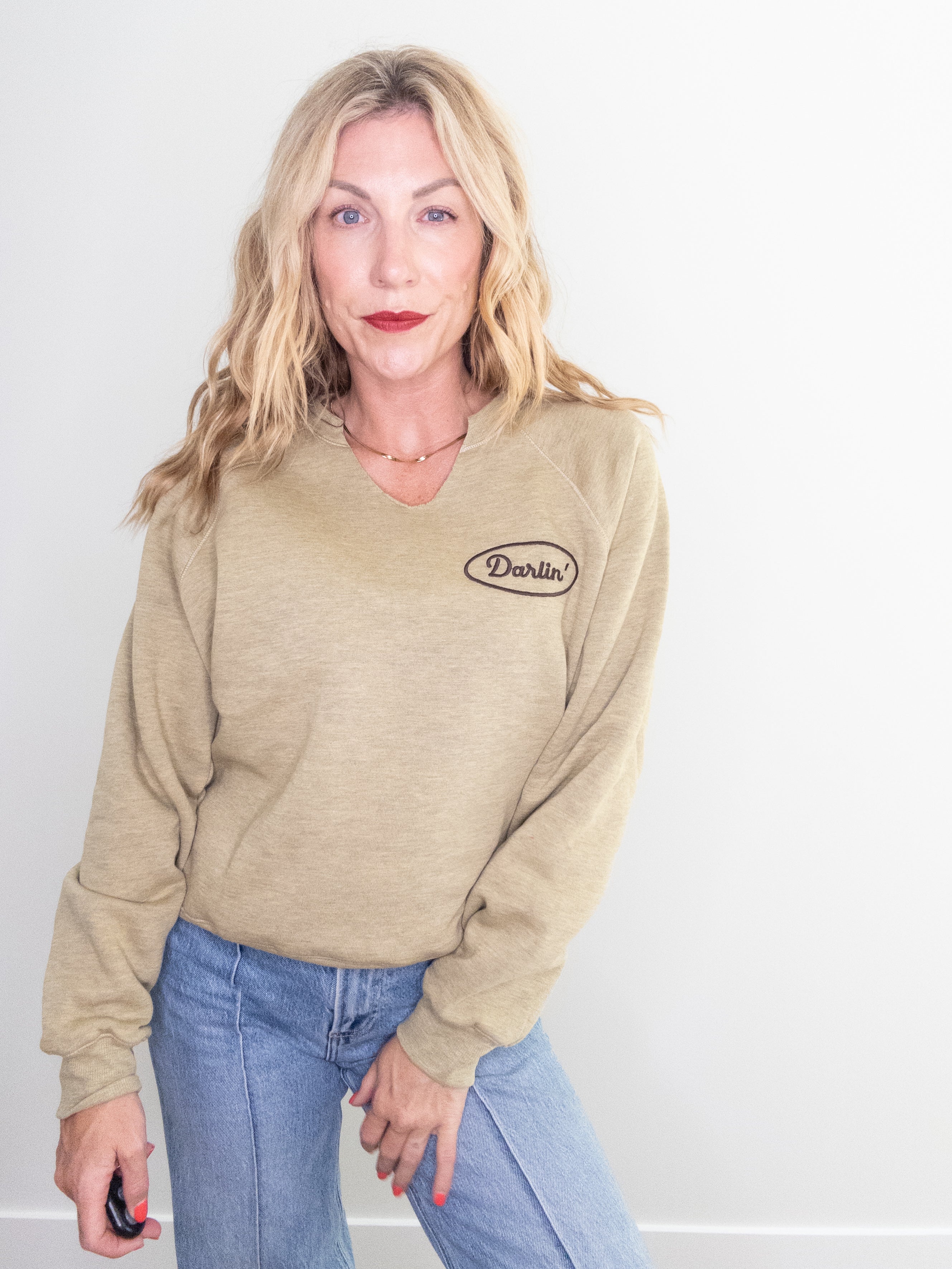 Project Social T Darlin Embroidered Sweatshirt