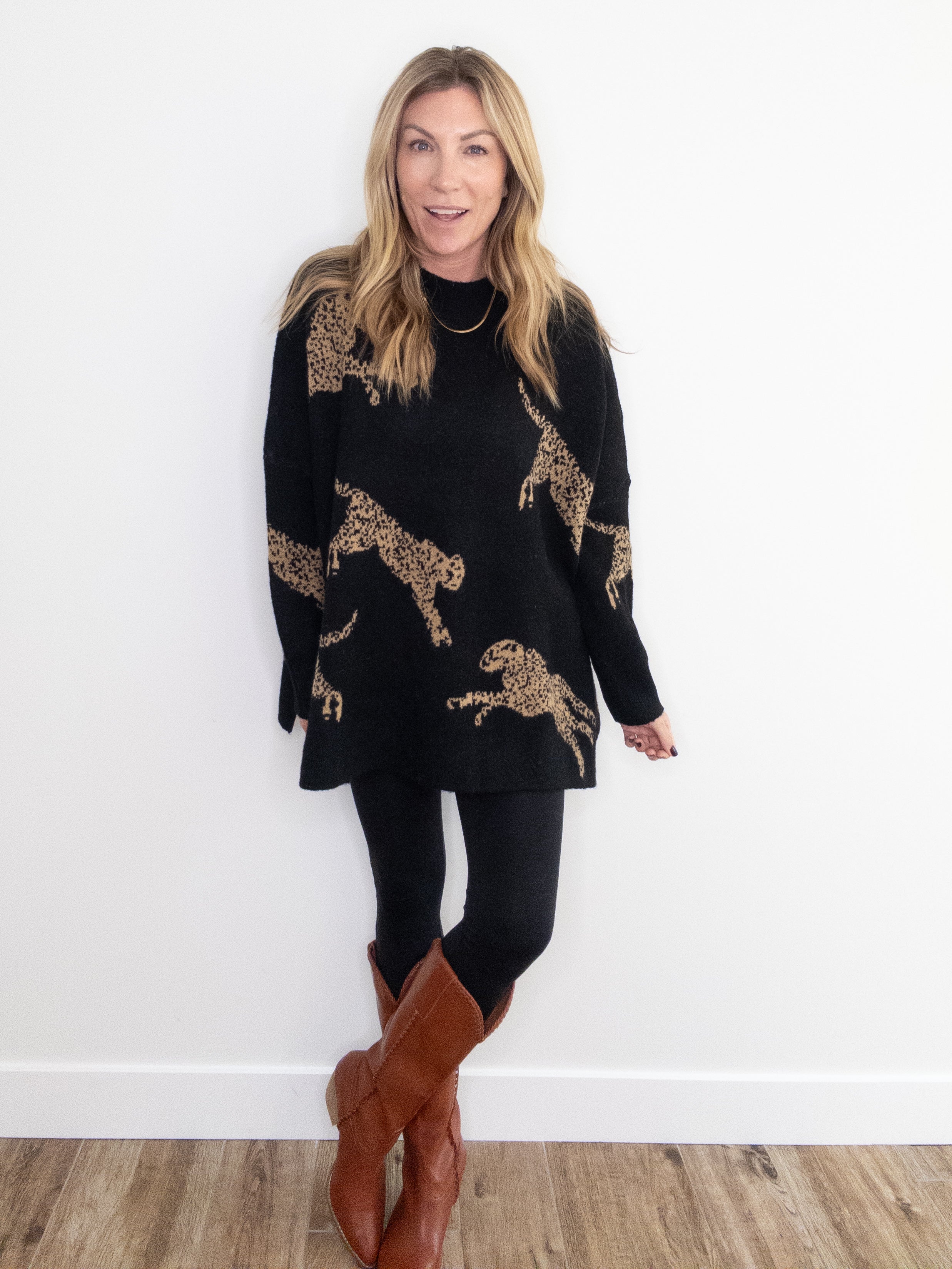 Haute Spots Cheetah Sweater