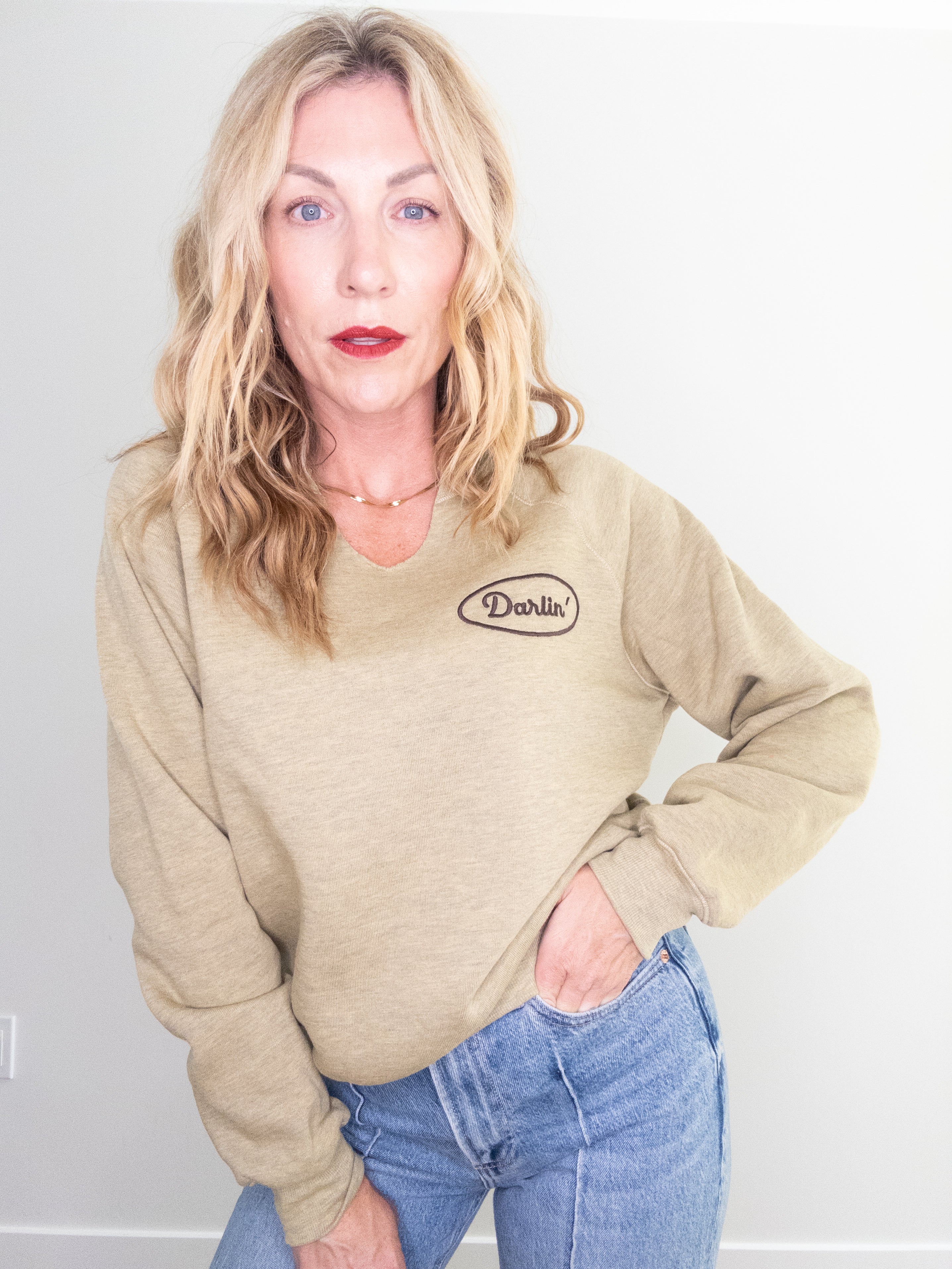 Project Social T Darlin Embroidered Sweatshirt