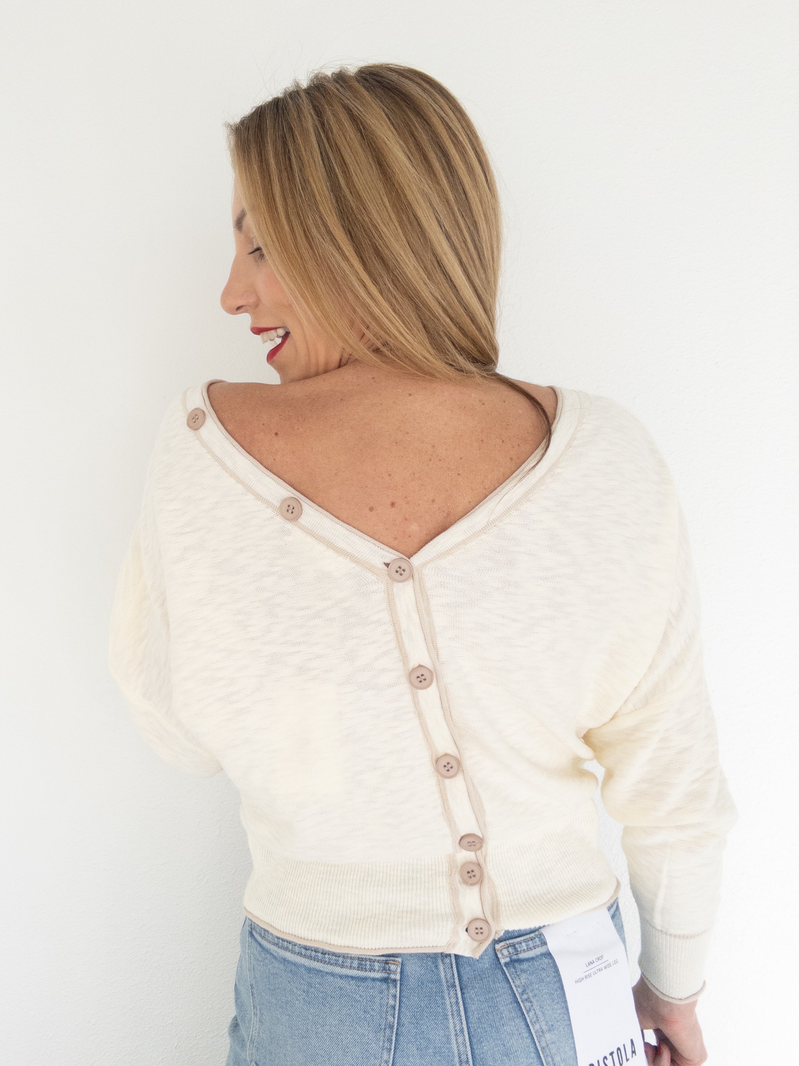 All Buttoned Up Sweater