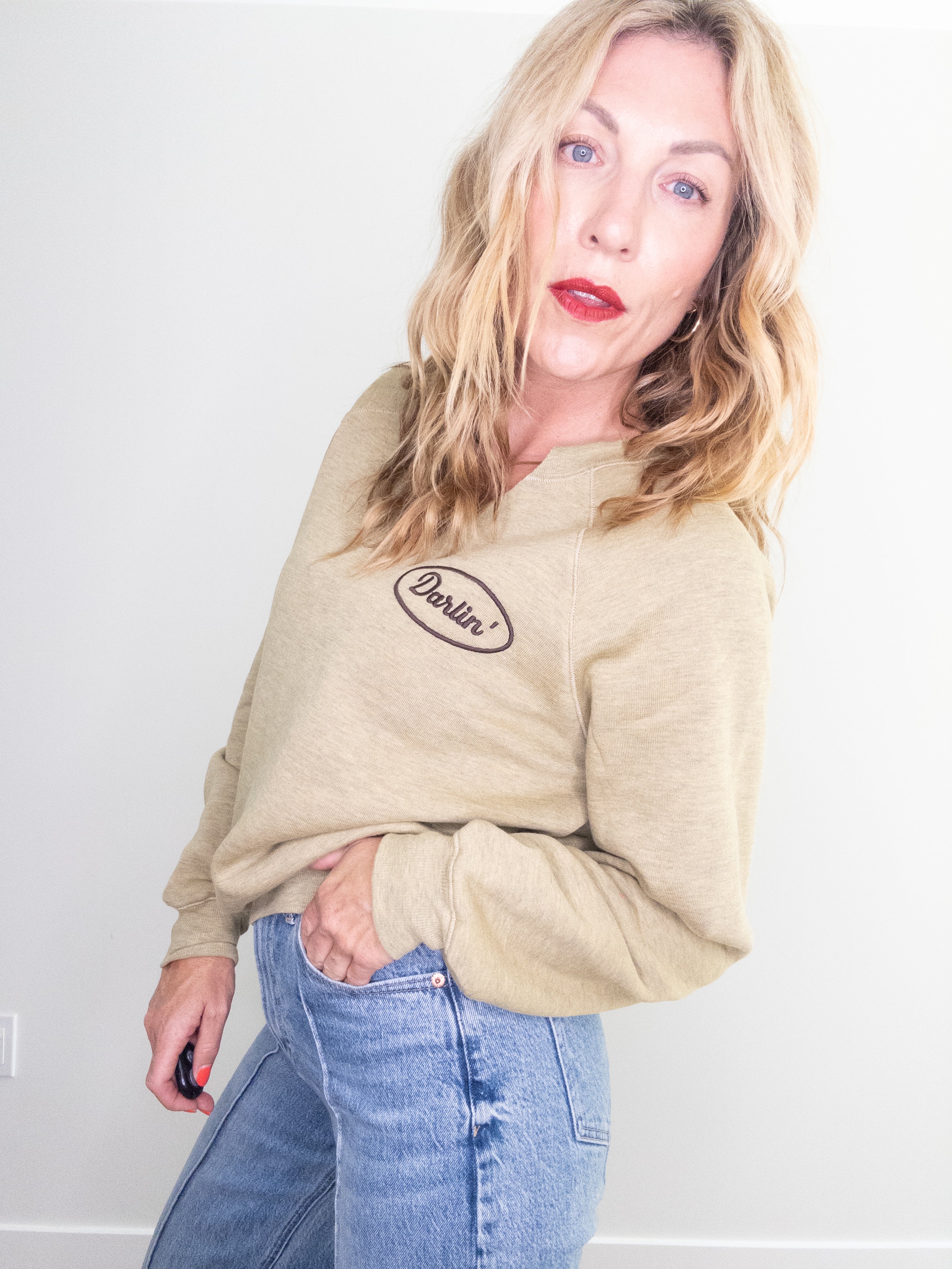 Project Social T Darlin Embroidered Sweatshirt