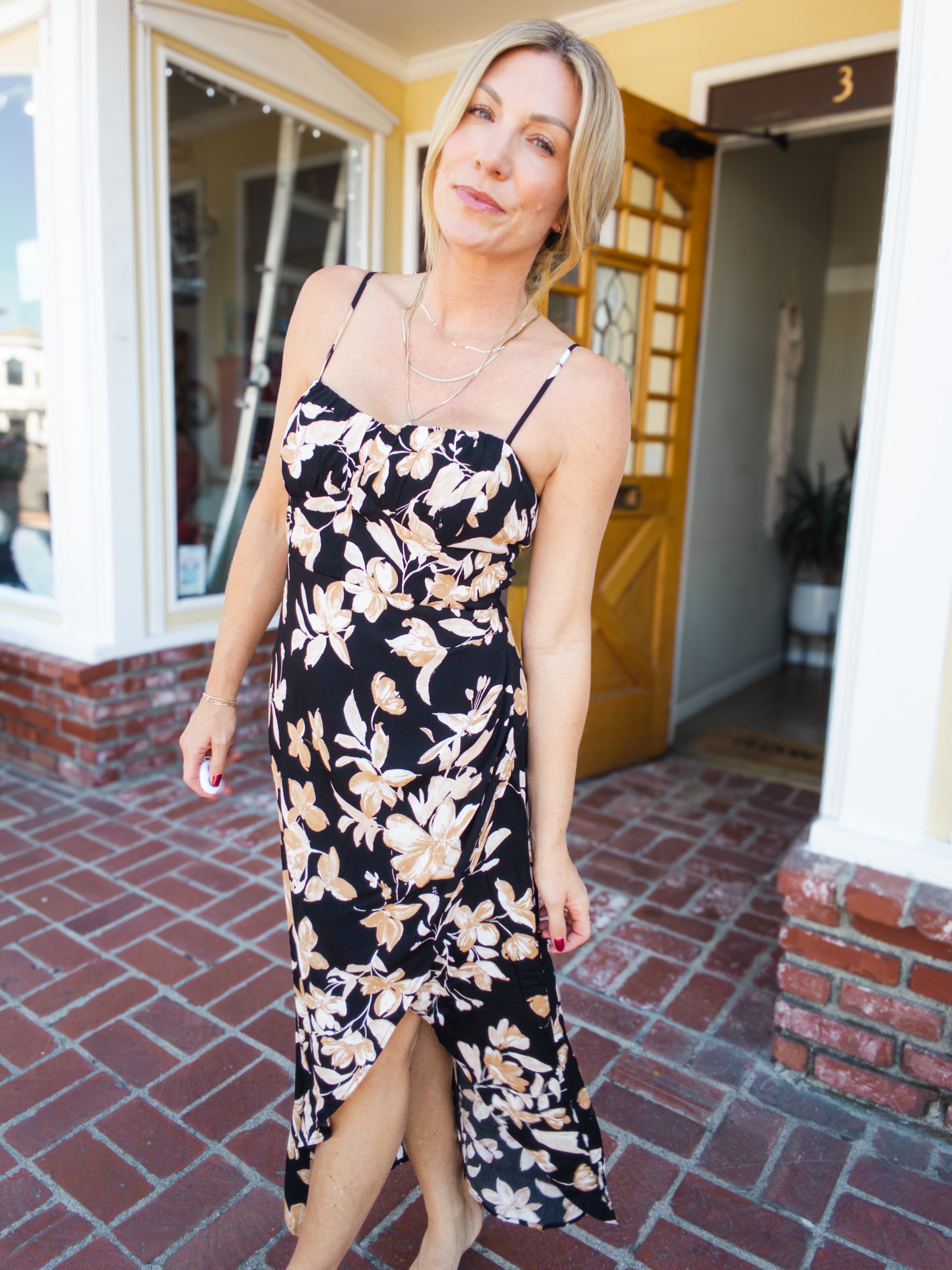 Floral Autumn Breeze Middy Dress