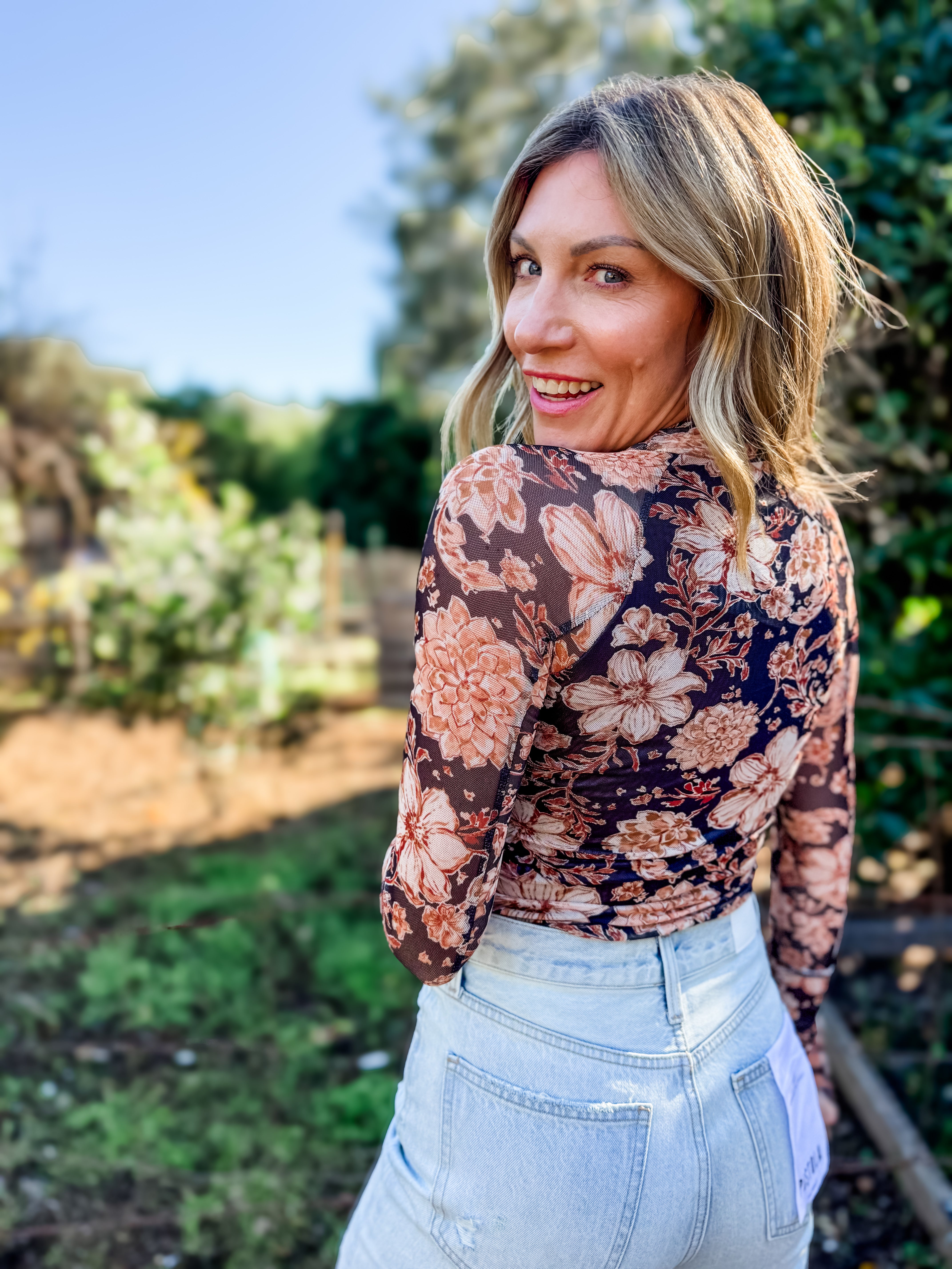 Desert After Dark Mesh Long Sleeve