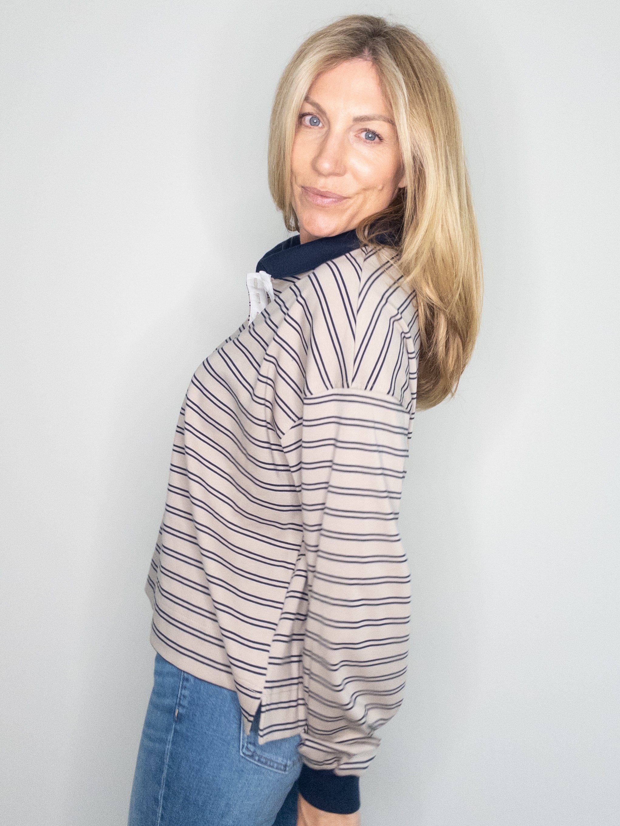 Class Is In Session Stripe Polo