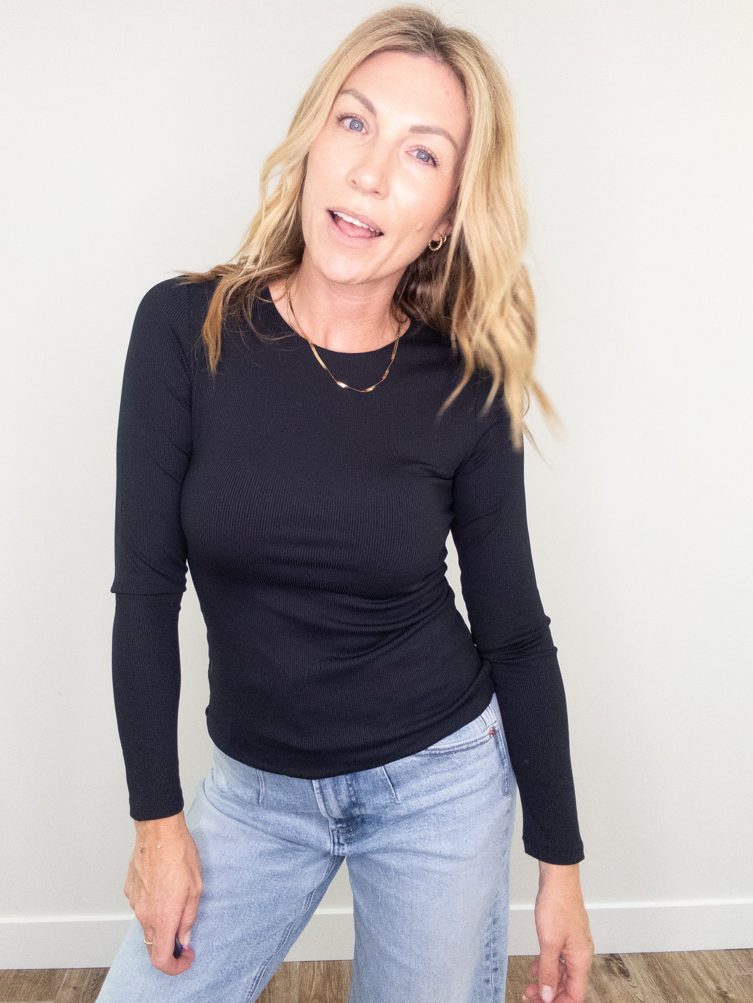 Roxi Rib Long Sleeve