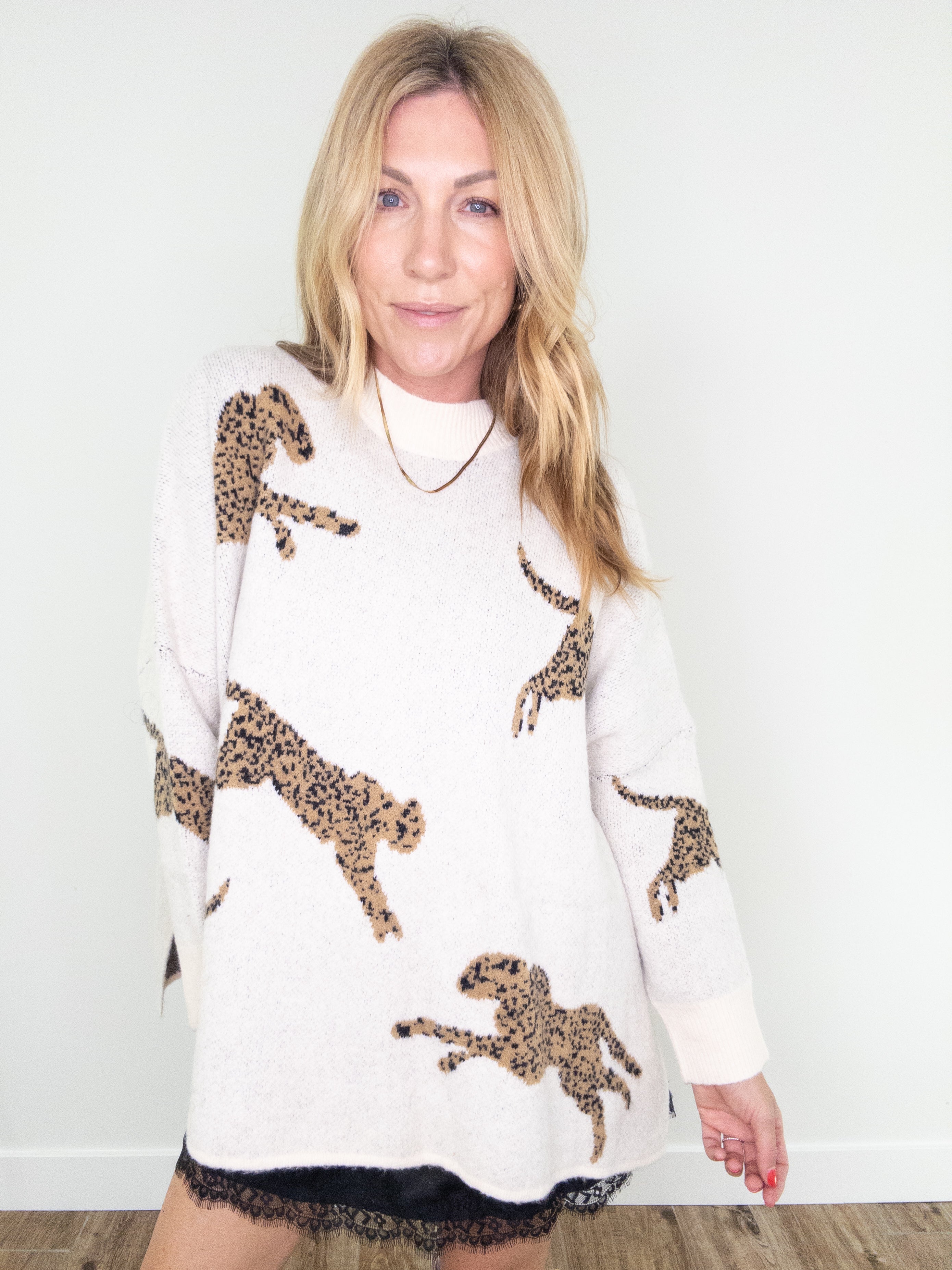 Haute Spots Cheetah Sweater