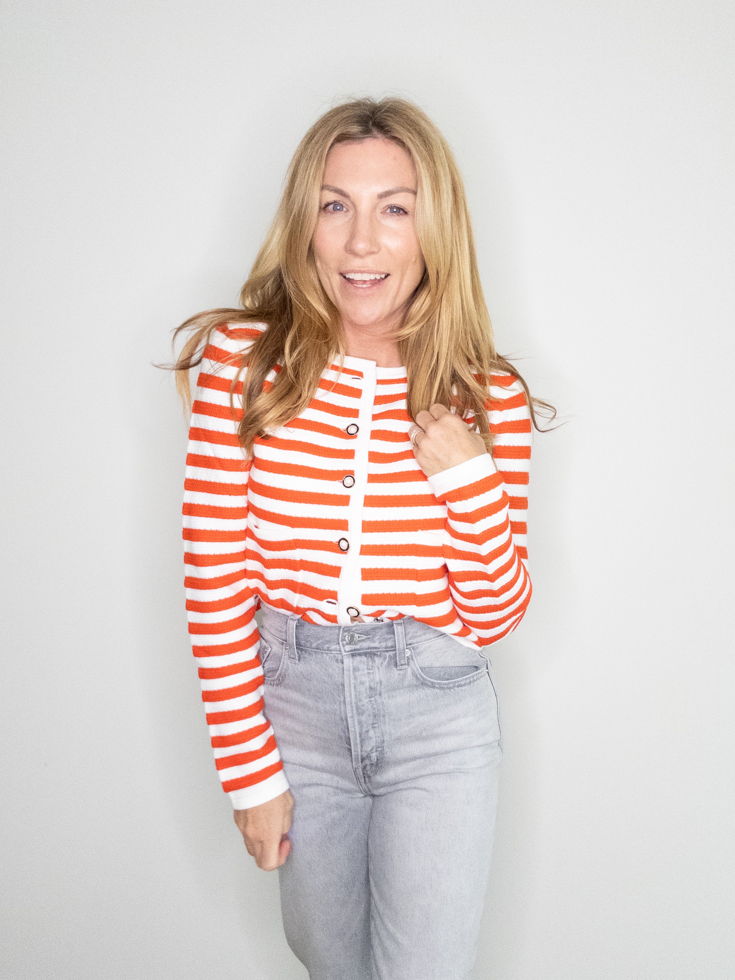 Windsor Striped Cardigan