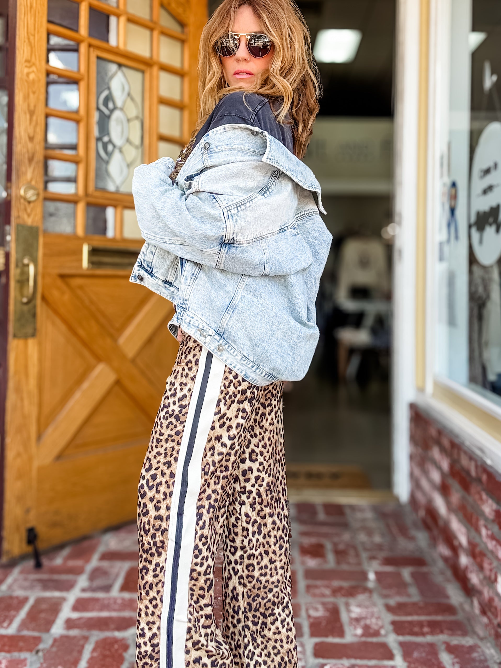 Run In Leopard Track Pant