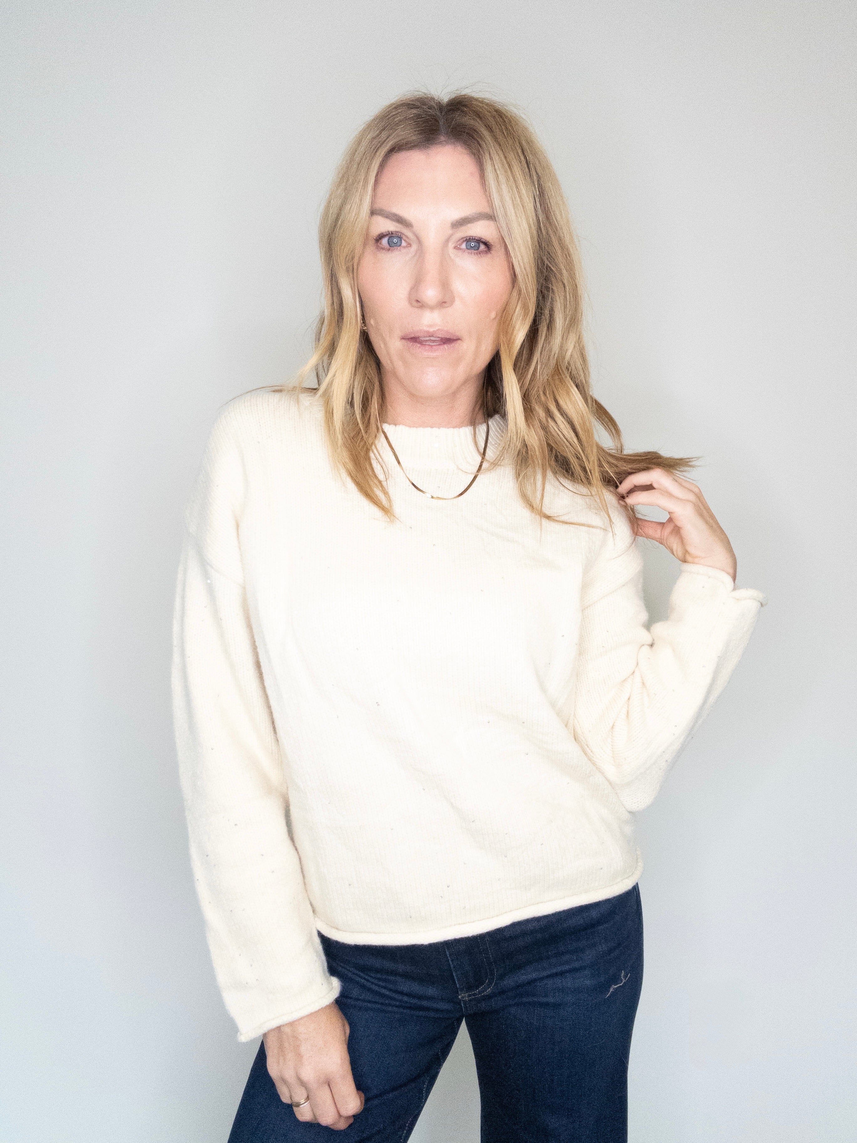 Barely There Sparkle Sweater