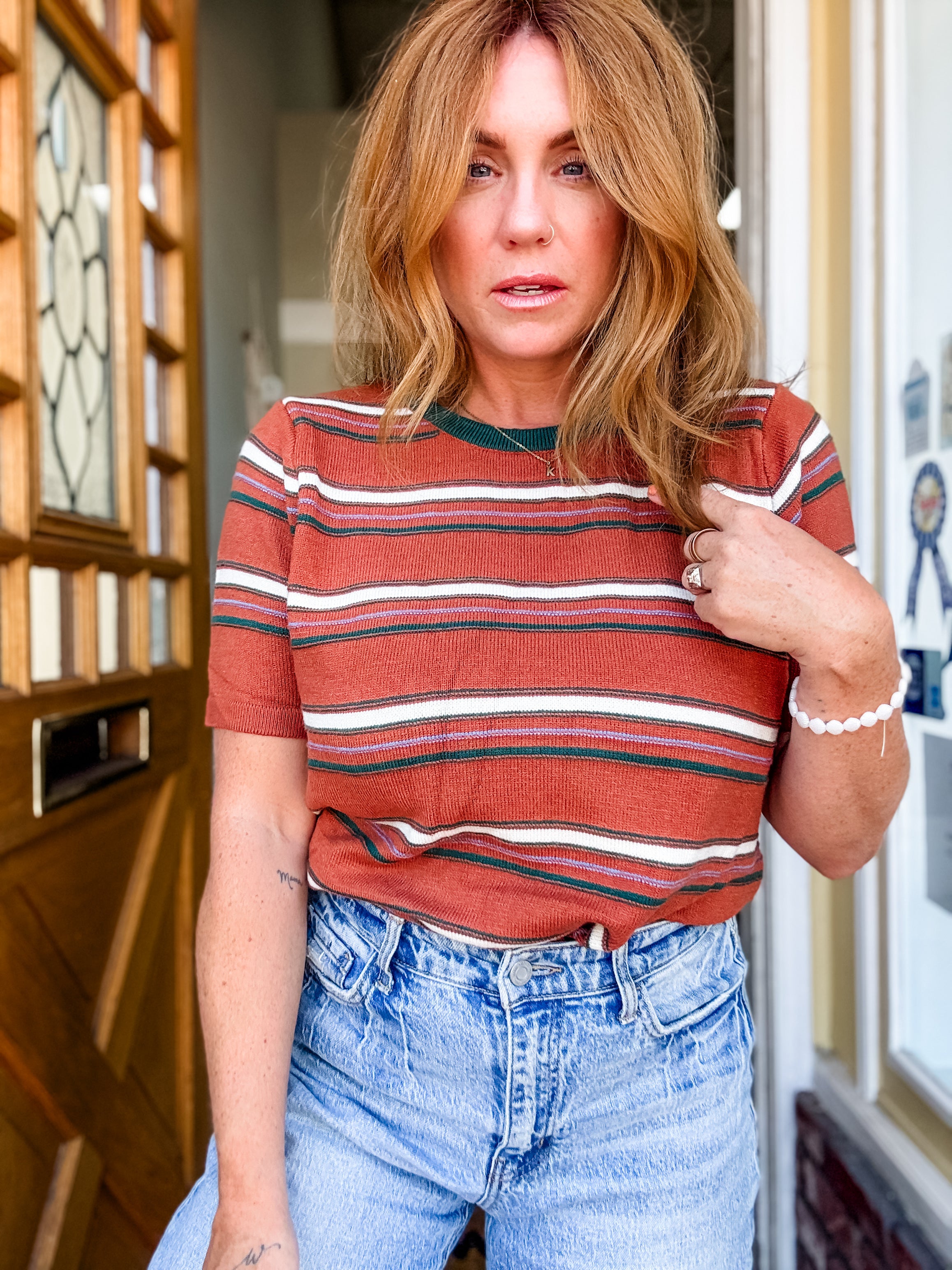 70's Retro Striped Tee