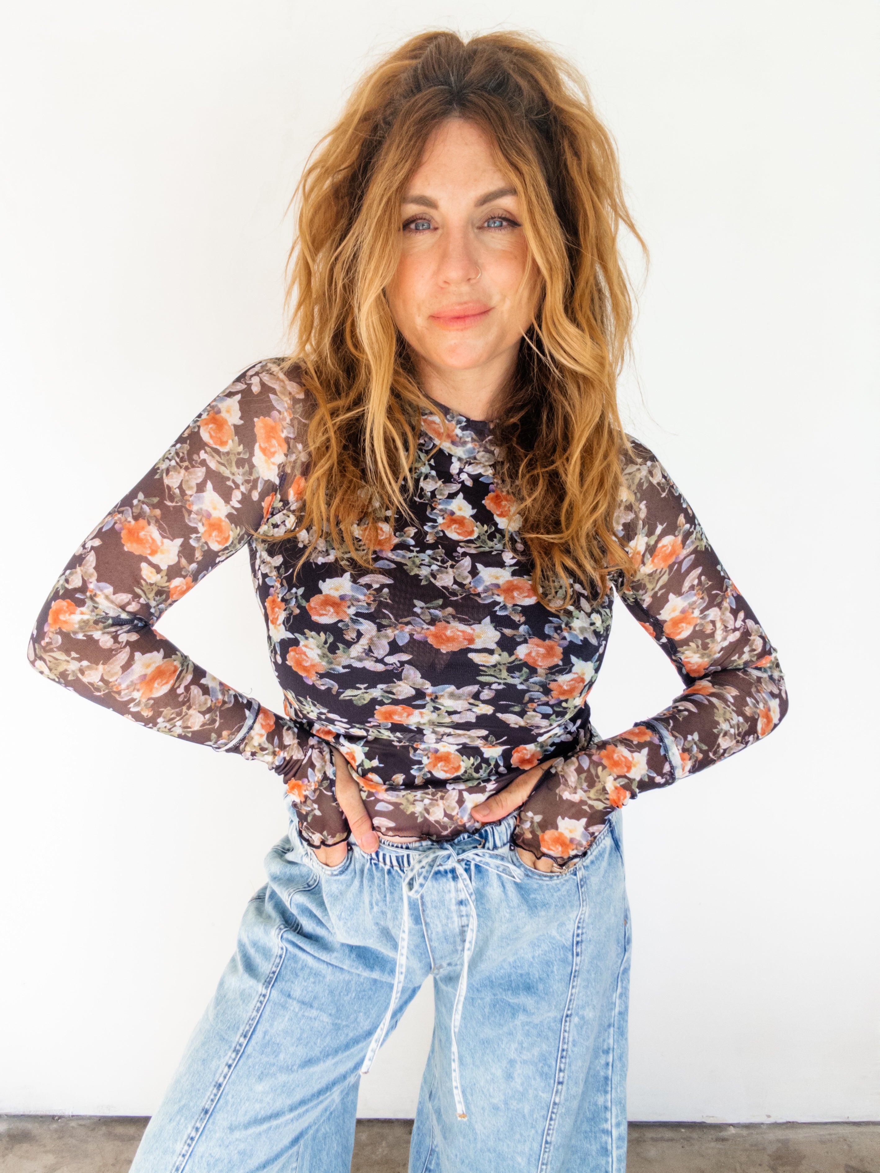 Fresh In Bloom Mesh Long Sleeve