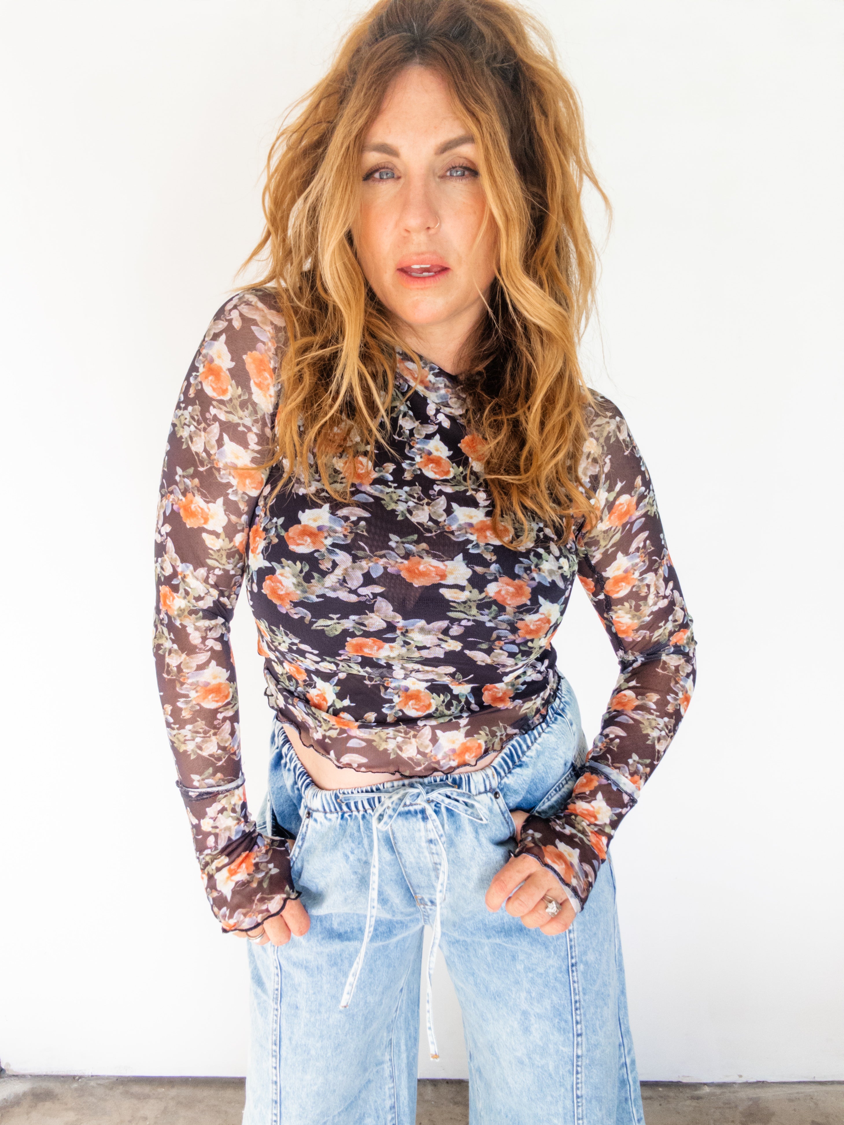 Fresh In Bloom Mesh Long Sleeve