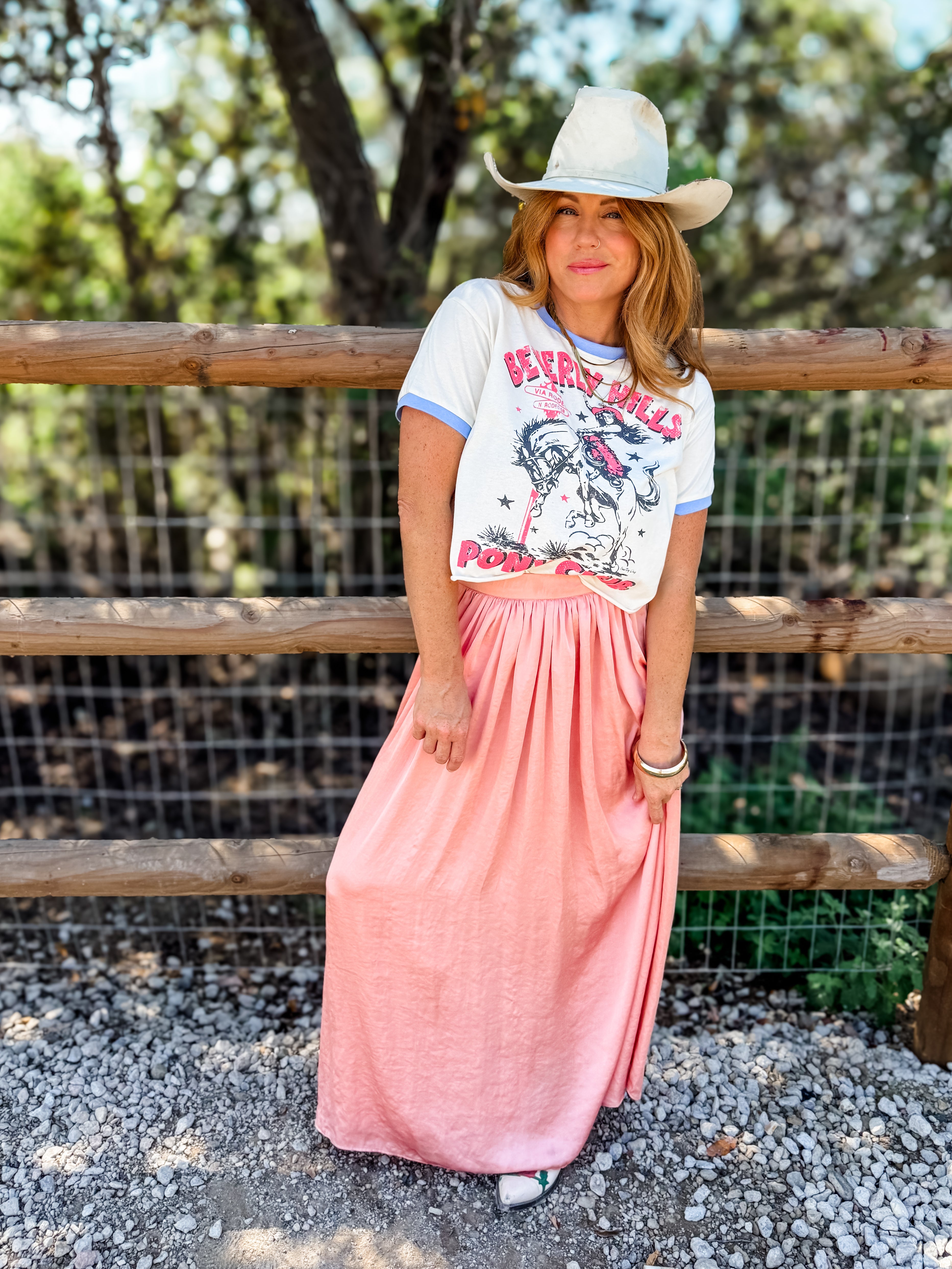 Beverly Hills Pony Club Crop Ringer Tee