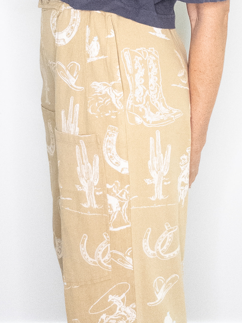 Get Rowdy Western Motif Pants