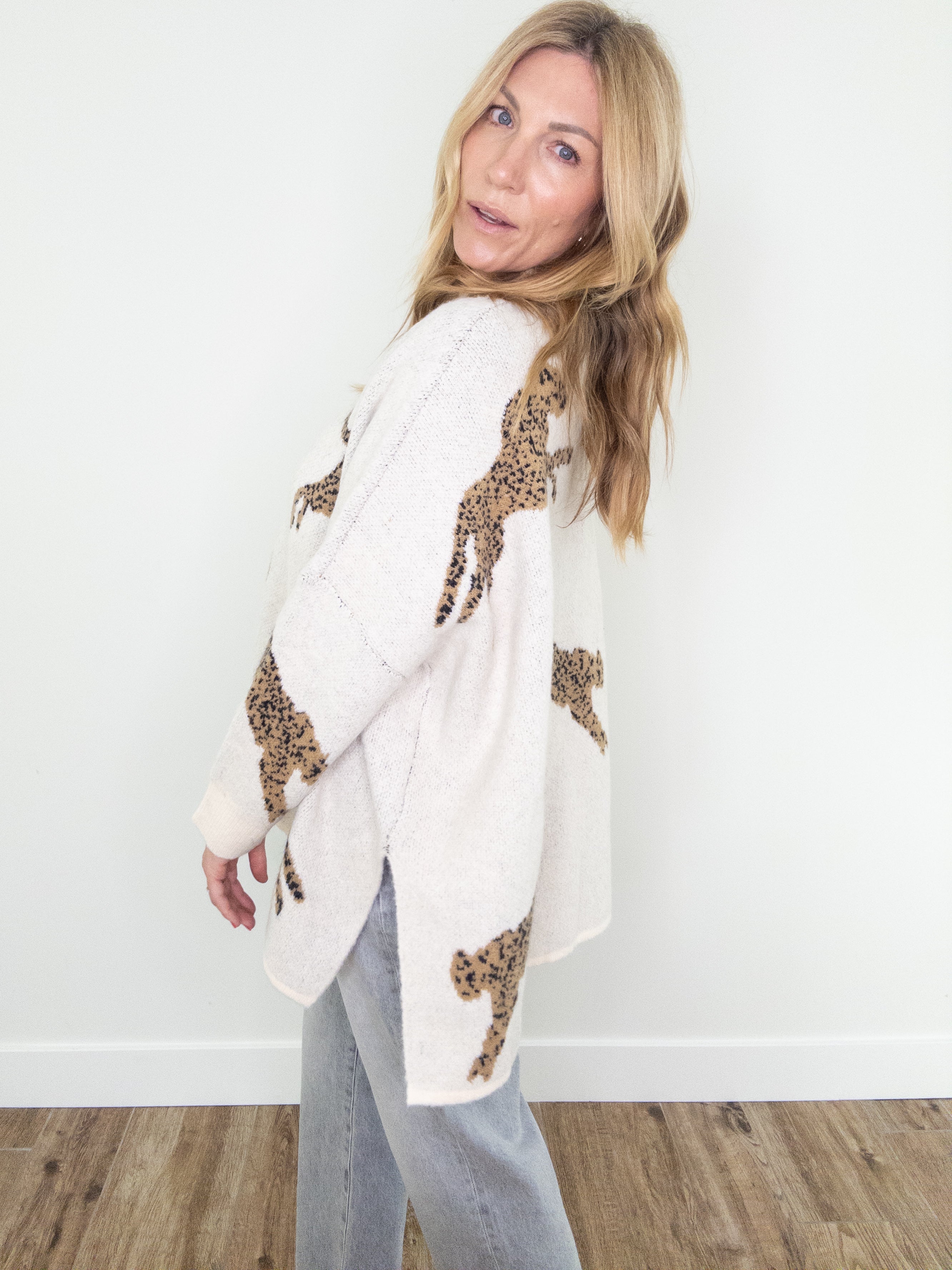 Haute Spots Cheetah Sweater