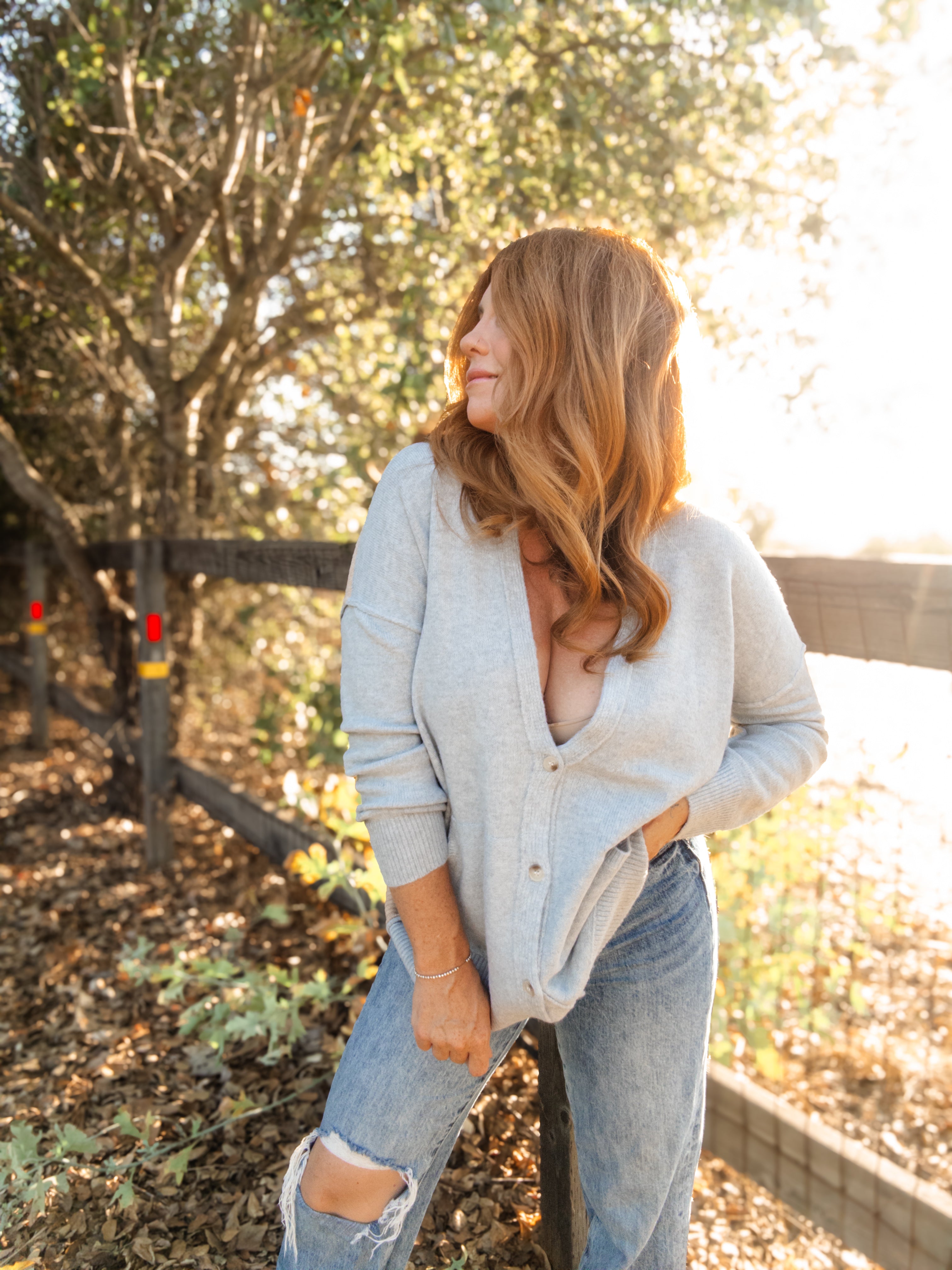 Elma Long Sleeve V-Neck