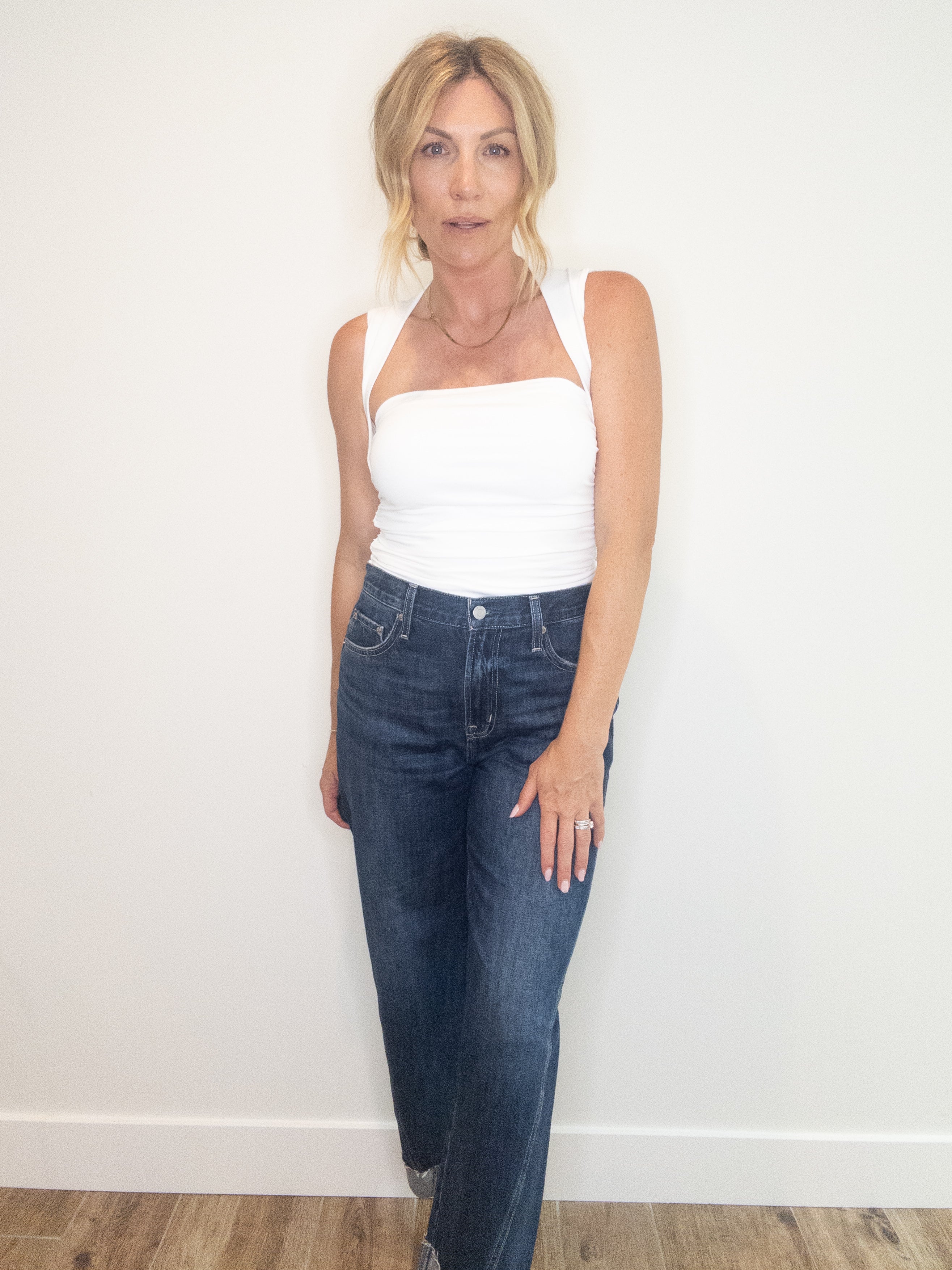 Downtown Contour Squareneck Top