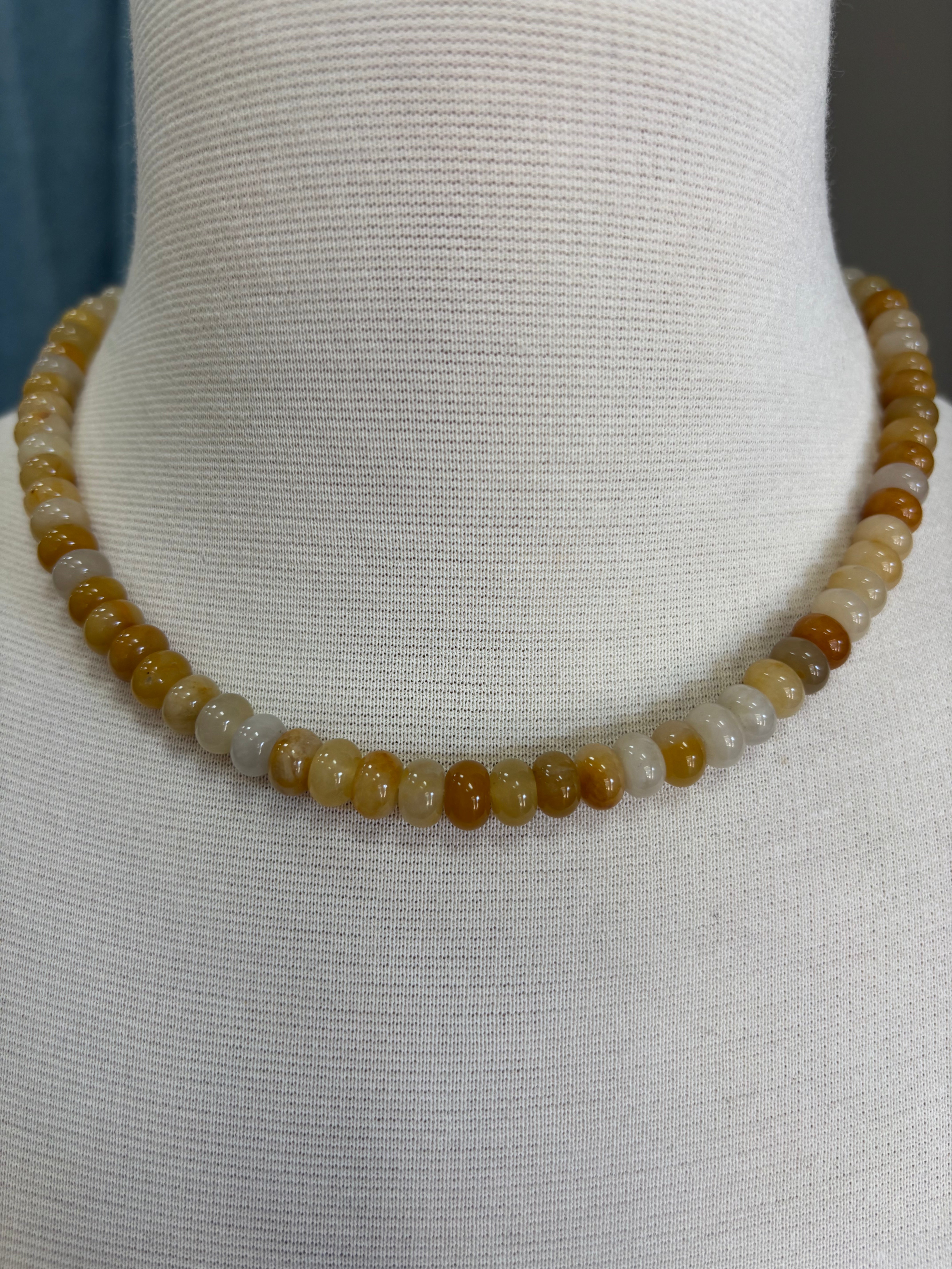 Semi Precious Stone Bead Necklace