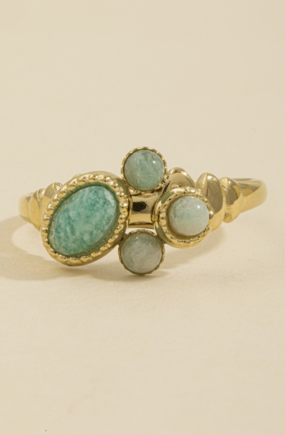 Stone Cluster Bypass Ring