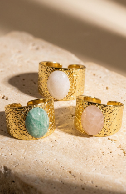 Stone Cuffed Ring