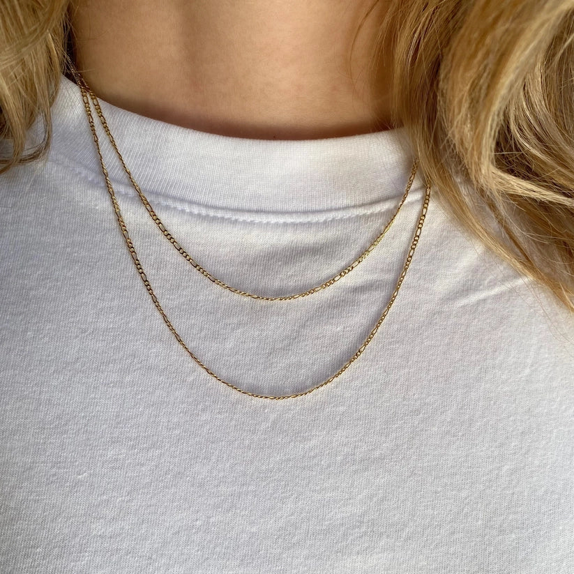 Thin Figaro Chain Necklace