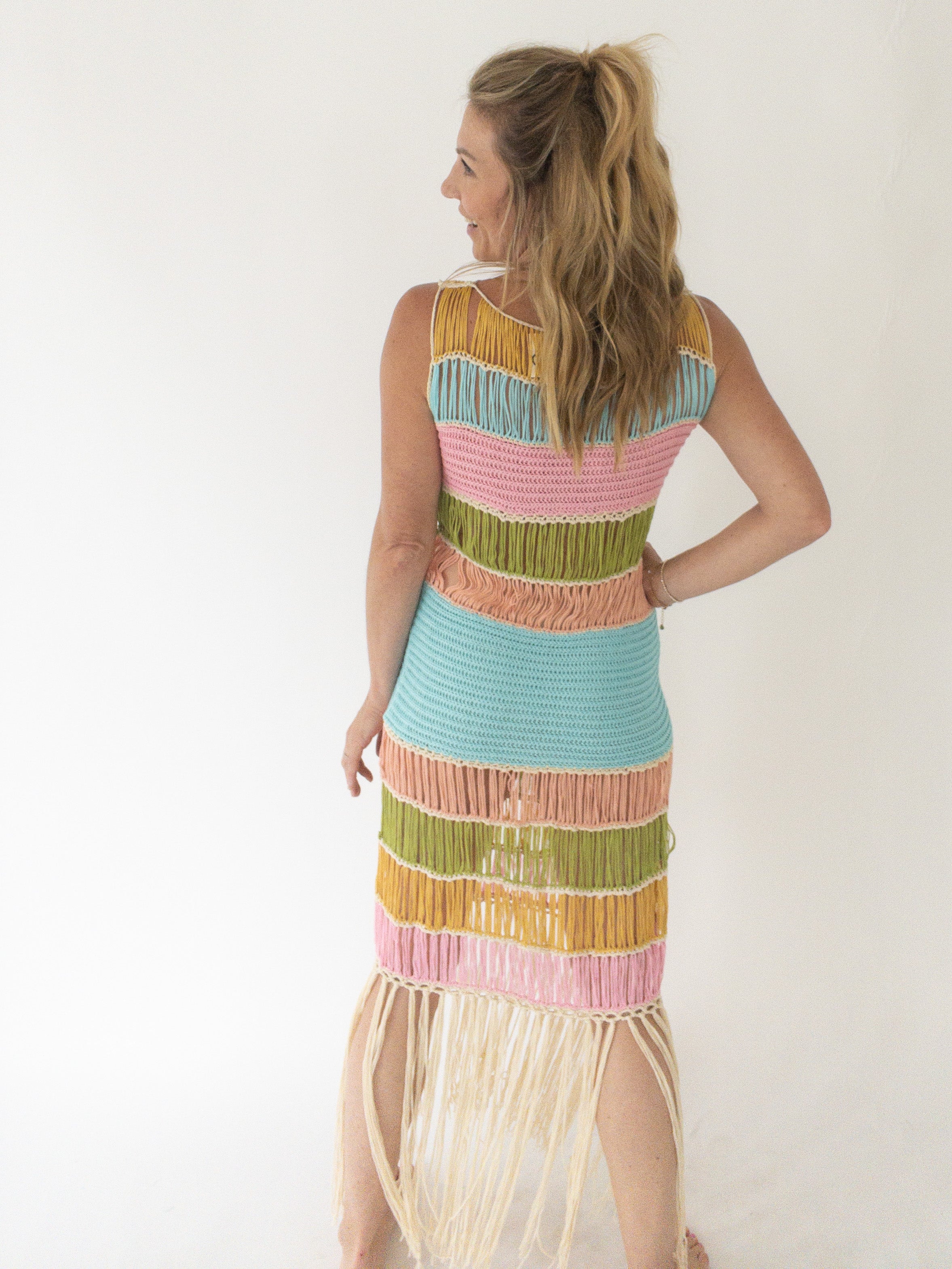 Bora Bora Fringe Midi Dress