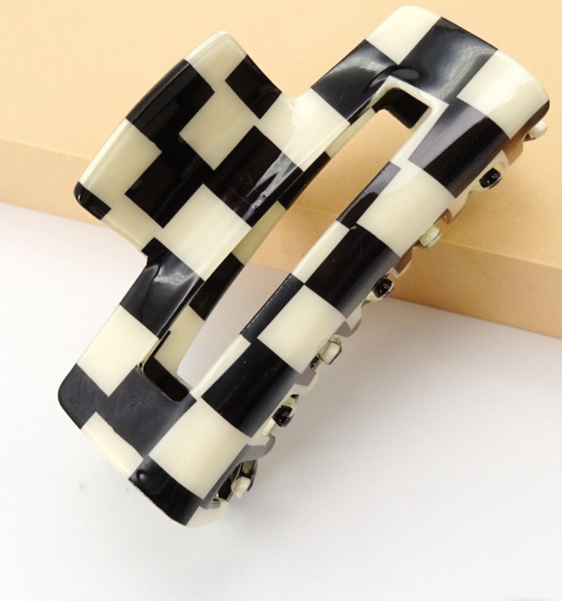 Checkered Out Claw Clip
